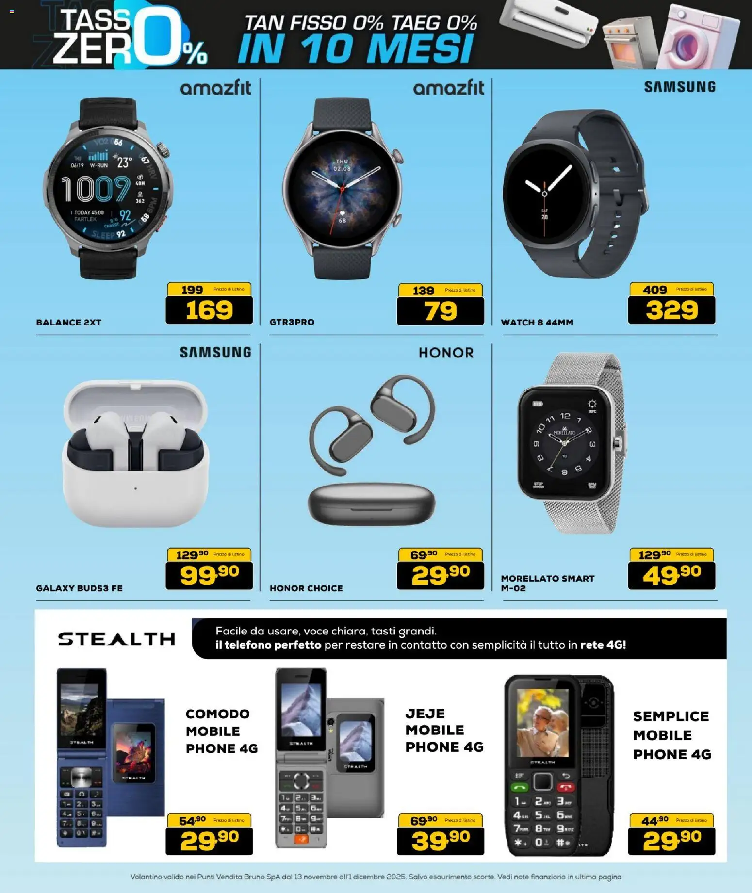 Volantino BRUNO del 13.11.2025 | Pagina: 8 | Prodotti: Mobile, Telefono, Samsung