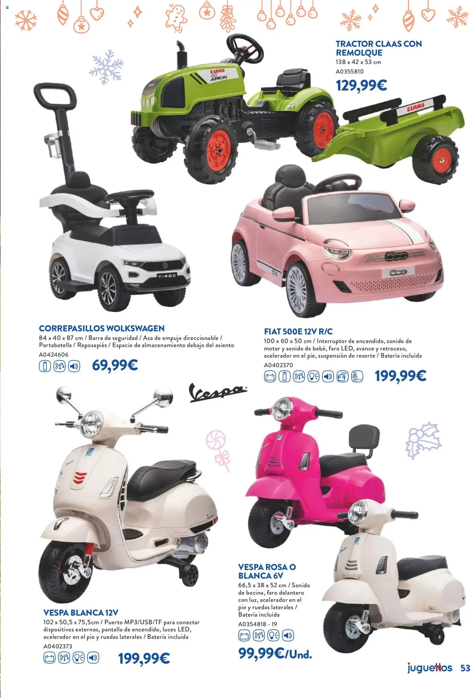 Juguettos catálogo Navidad │ válido desde el 27.10.2025 | Página: 53 | Productos: Reposapiés, Batería