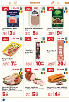 Noul catalog Carrefour – valabil de la 03.09.2025 | Pagină: 9 | Produse: Hacıyatmaz Kedi Oyuncağı, Vitrină, Bacon, Șuncă