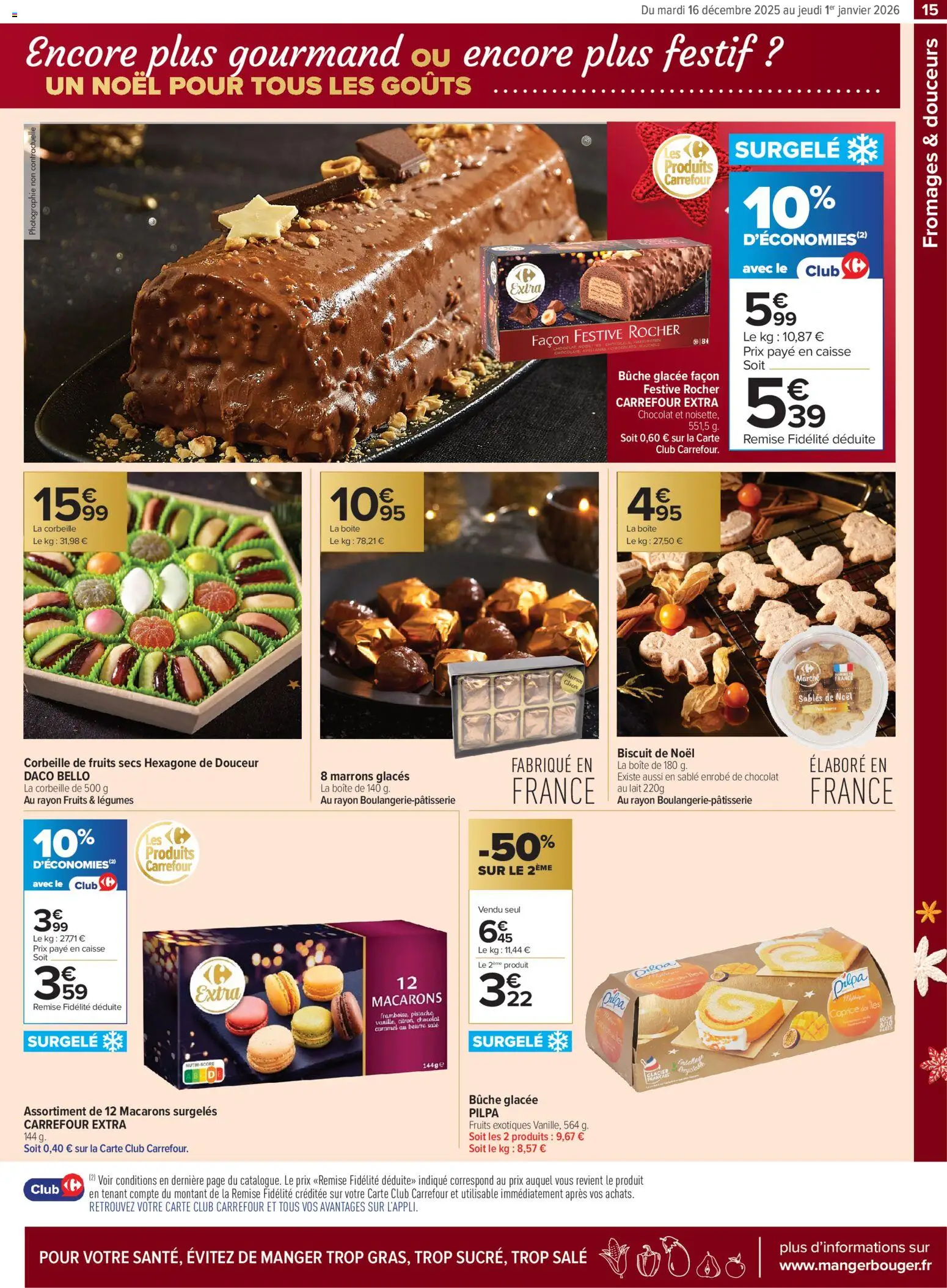 {H1} | Page: 15 | Produits: Glaces, Macarons, Marrons glacés, Chocolat