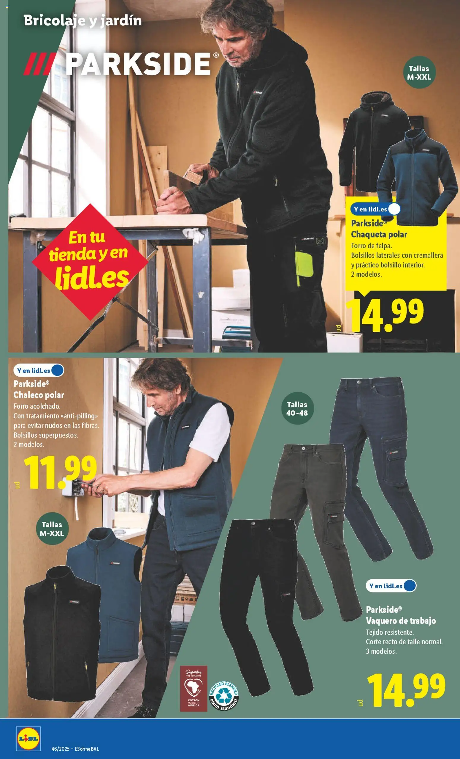 Lidl folleto de bazar │ válido desde el 10.11.2025 | Página: 18 | Productos: Chaleco, Chaqueta