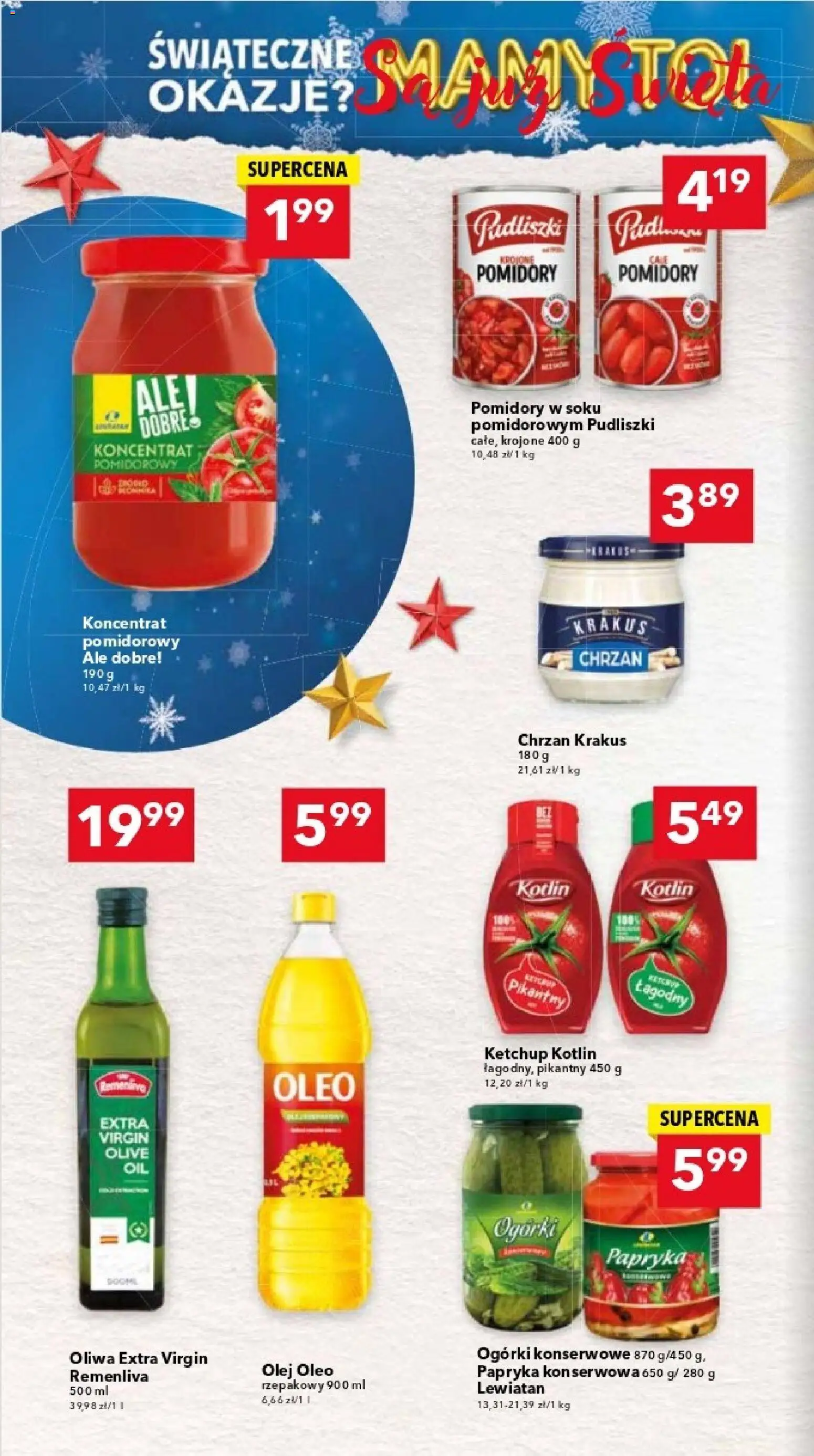 Lewiatan gazetka - Katowice od 04.12.2025 | Strona: 8 | Produkty: Ketchup, Chrzan, Oliwa extra virgin, Olej