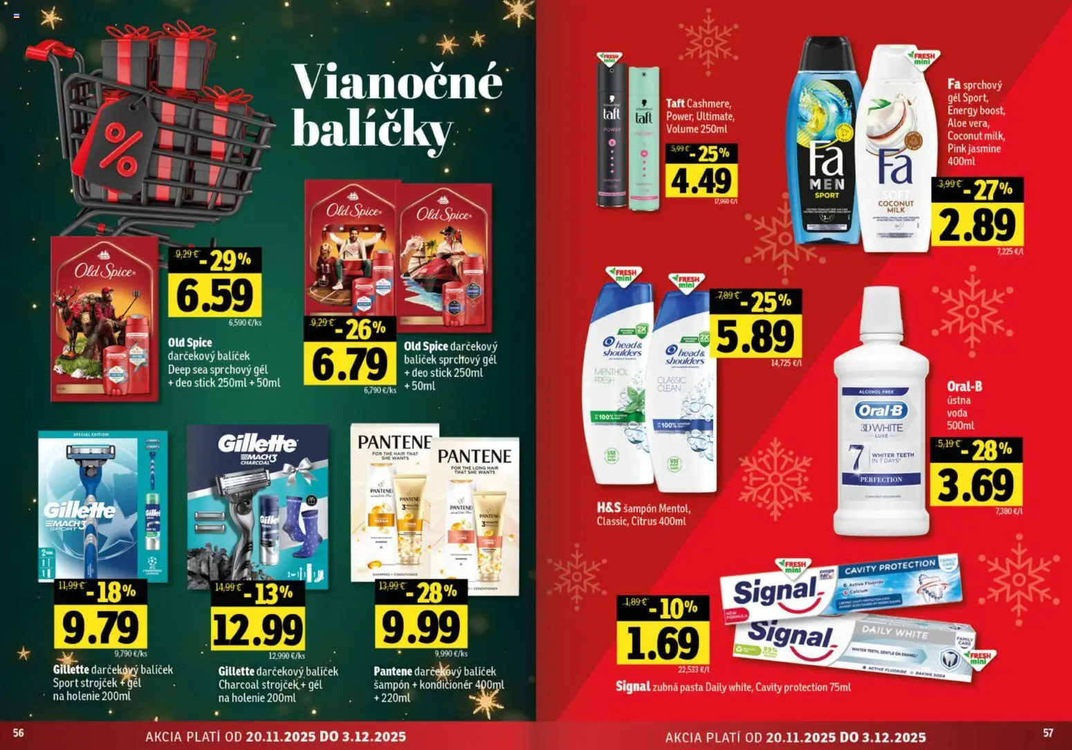 Nové Fresh akcie – leták je platný od 20.11.2025 | Strana: 29 | Produkty: Strojček, Šampón, Sprchový gél, Zubná pasta