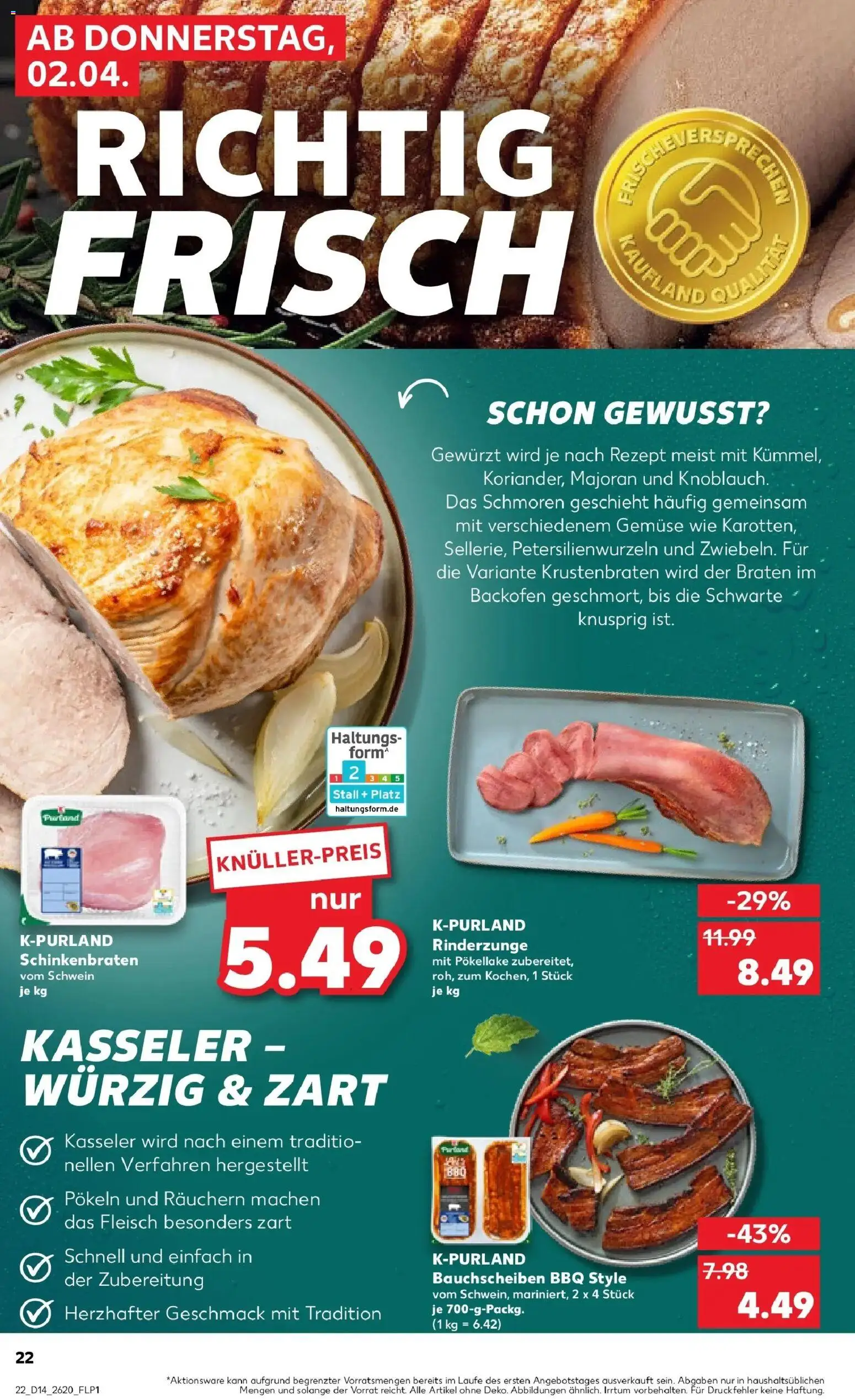 Kaufland Prospekt Bautzen	 – gültig ab 30.03.2026 | Seite: 36 | Produkte: Krustenbraten, Gemüse, Backofen, Fleisch