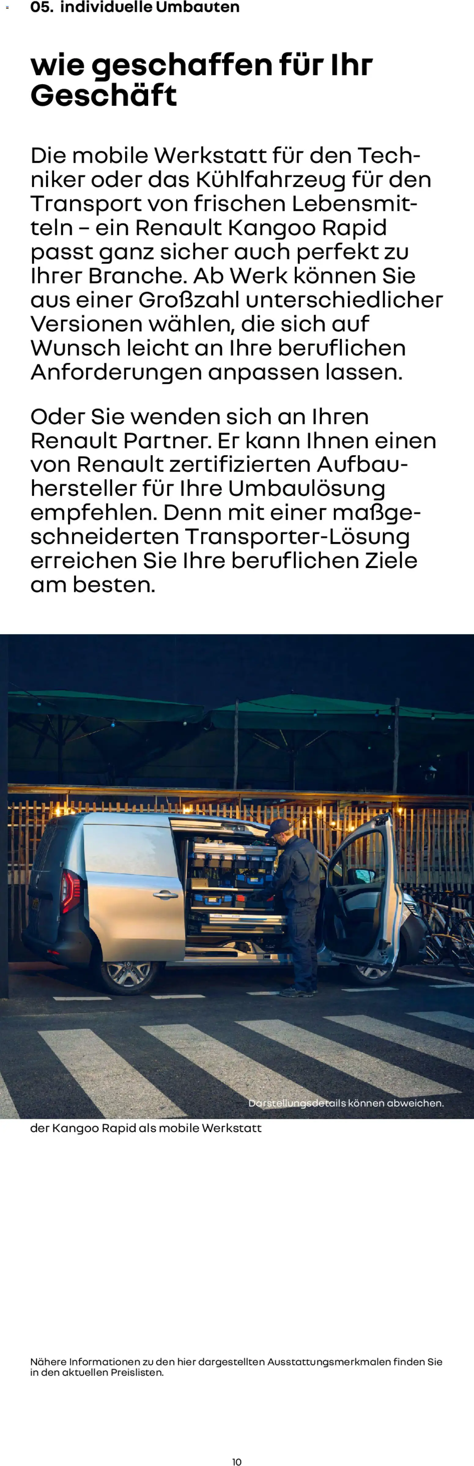 Renault Kangoo Rapid E-Tech – gültig ab 15.01.2026 | Seite: 10