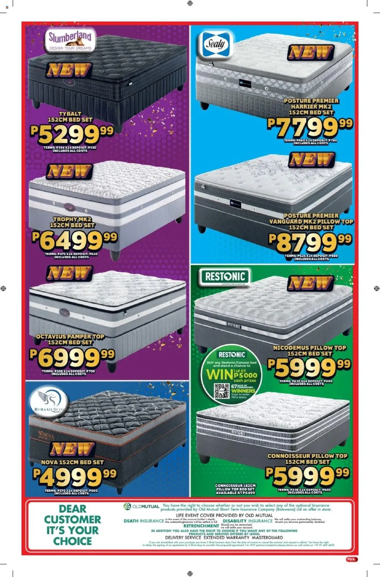 Lewis Stores - Botswana Brochure │ valid from 11.08.2025 | Page: 9 | Products: Cover, Bed, Pillow