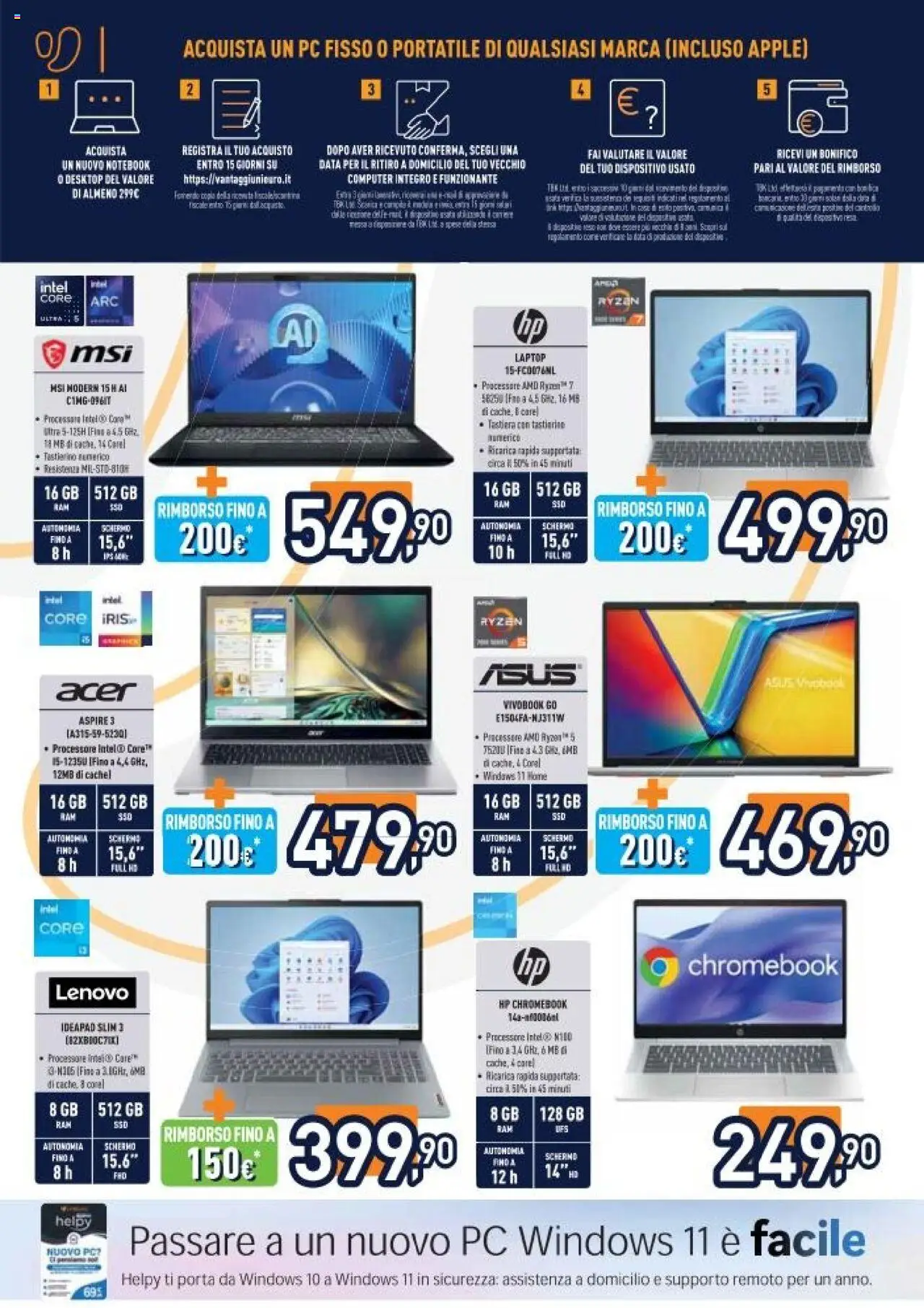 Volantino Unieuro del 22.08.2025 | Pagina: 2 | Prodotti: Laptop, PC, Computer, Tastiera