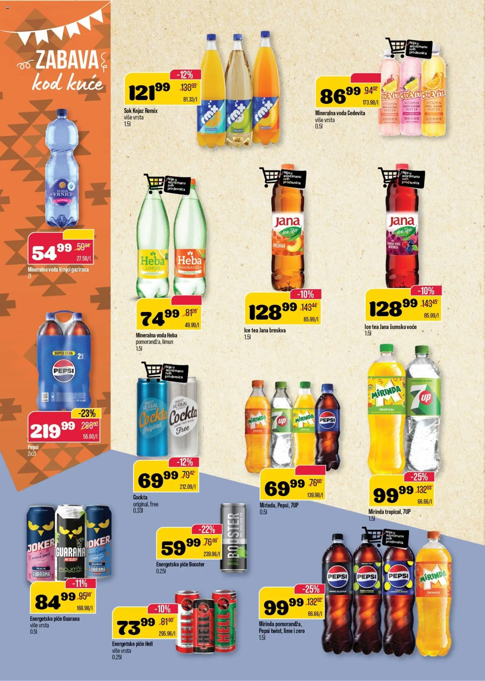 Senta Promet katalog - važi od 02.01.2026 | Strana: 15 | Proizvode: Cedevita, Hell, Guarana, Limun