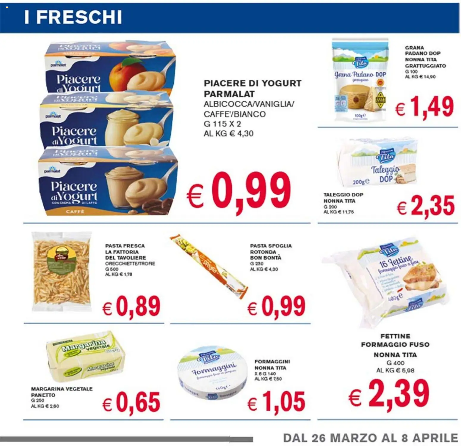 Volantino Coal del 26.03.2026 | Pagina: 7 | Prodotti: Crema, Yogurt, Pasta sfoglia, Pasta