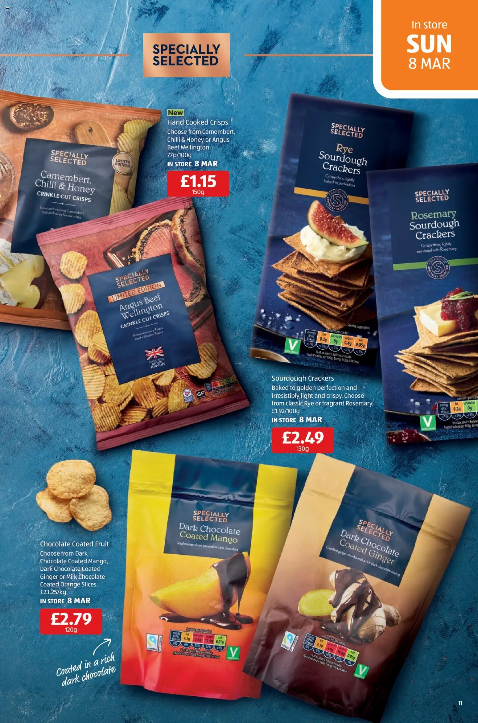 {H1} | Page: 11 | Products: Chocolate, Potatoes, Keksajt, Orange