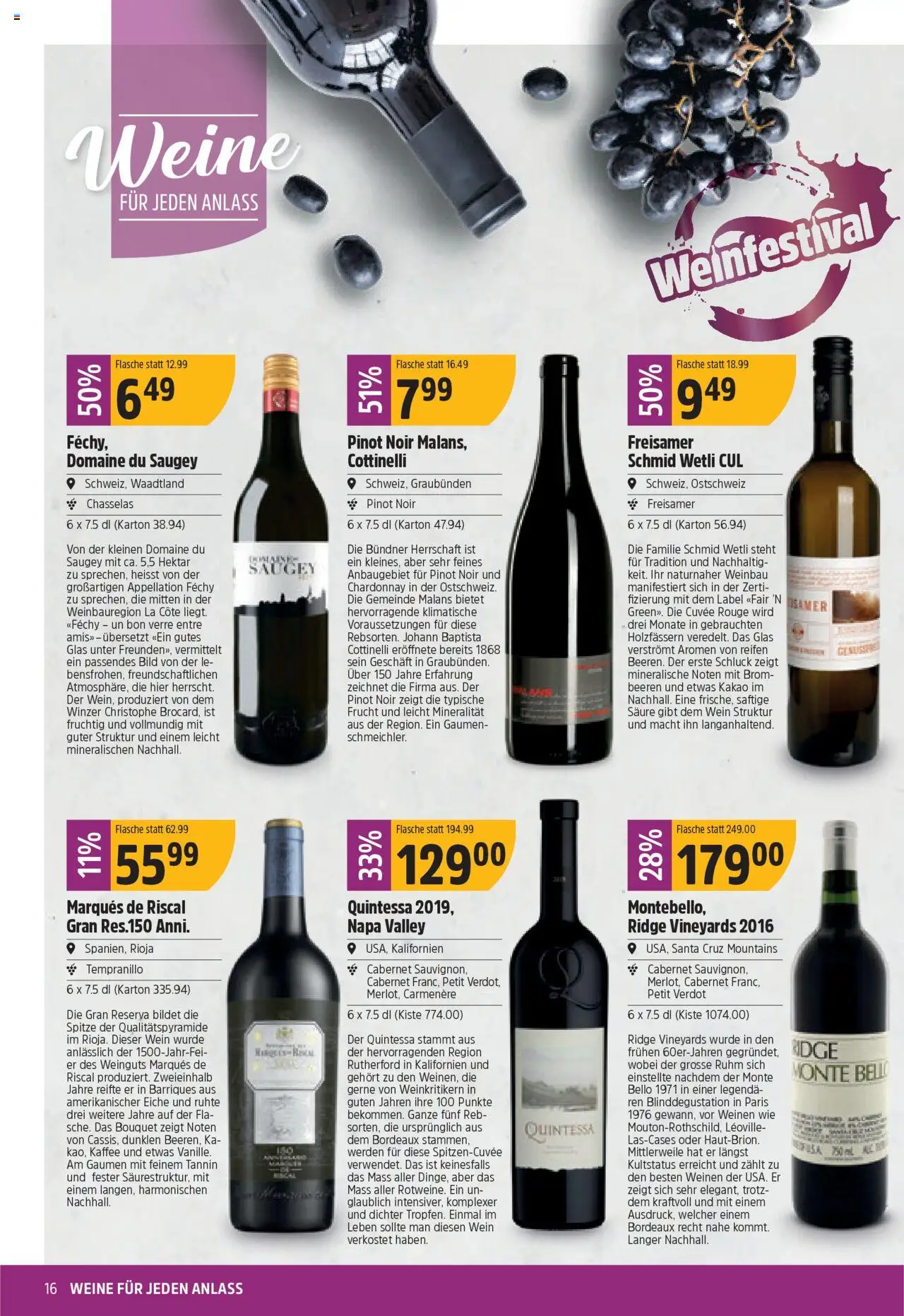 TopCC Aktionen – gültig ab 27.10.2025 | Seite: 16 | Produkte: Rouge, Kaffee, Wein