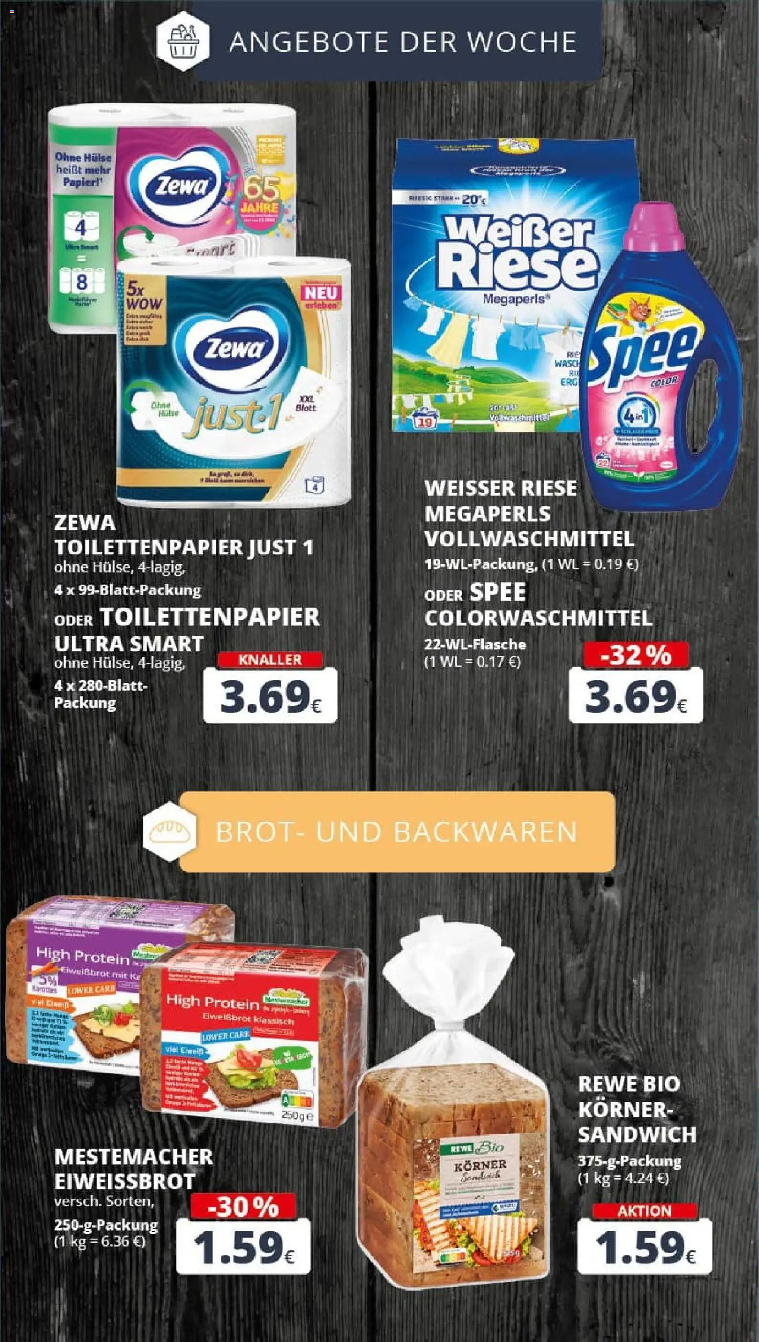 Rewe prospekt Bergheim	 – gültig ab 26.10.2025 | Seite: 8 | Produkte: Zewa, Spee, Brot, Toilettenpapier