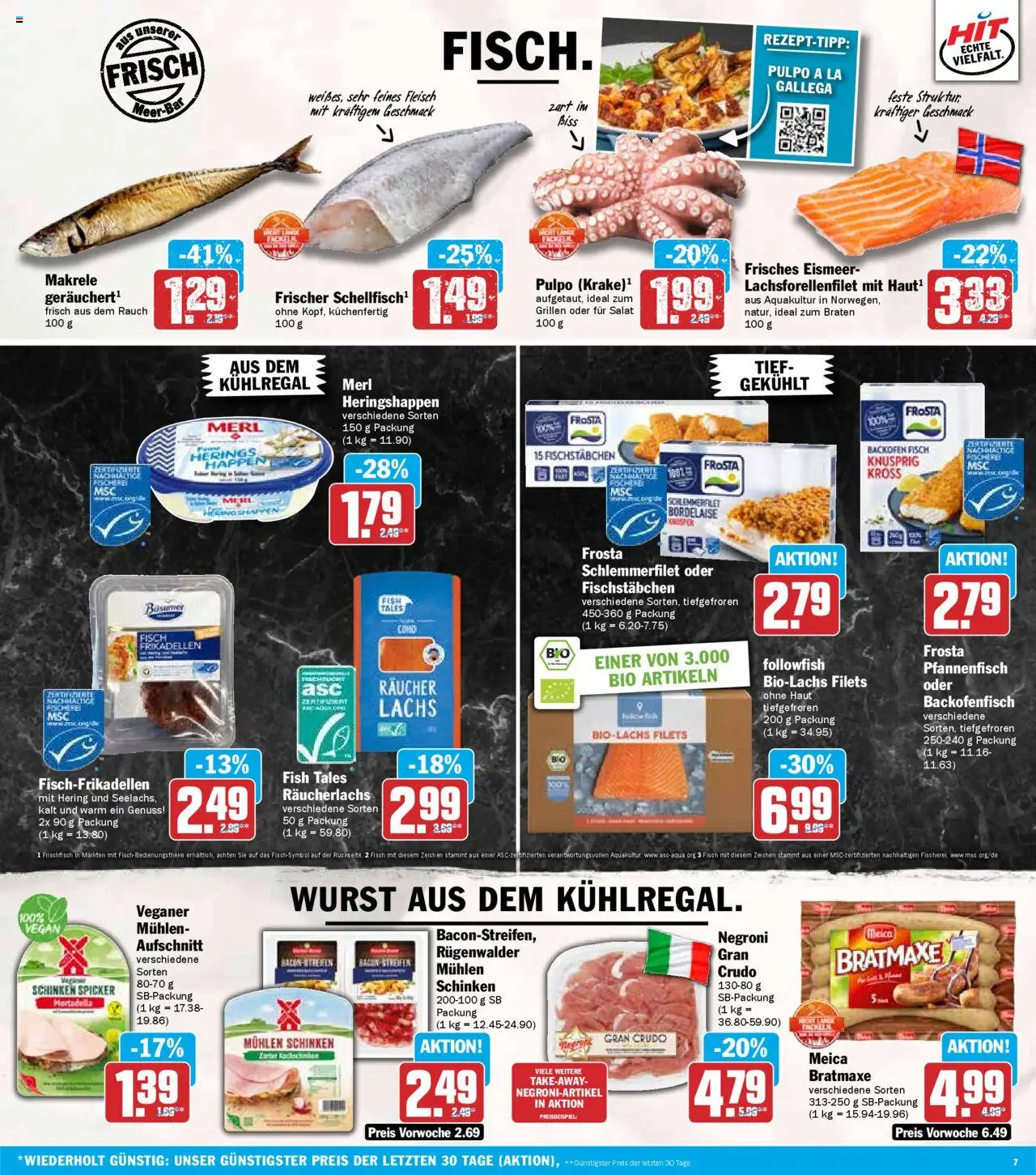 HIT - Baden-Württemberg - gültig ab dem 11.08.2025 | Seite: 7 | Produkte: Meica, Fisch, Backofen, Schinken