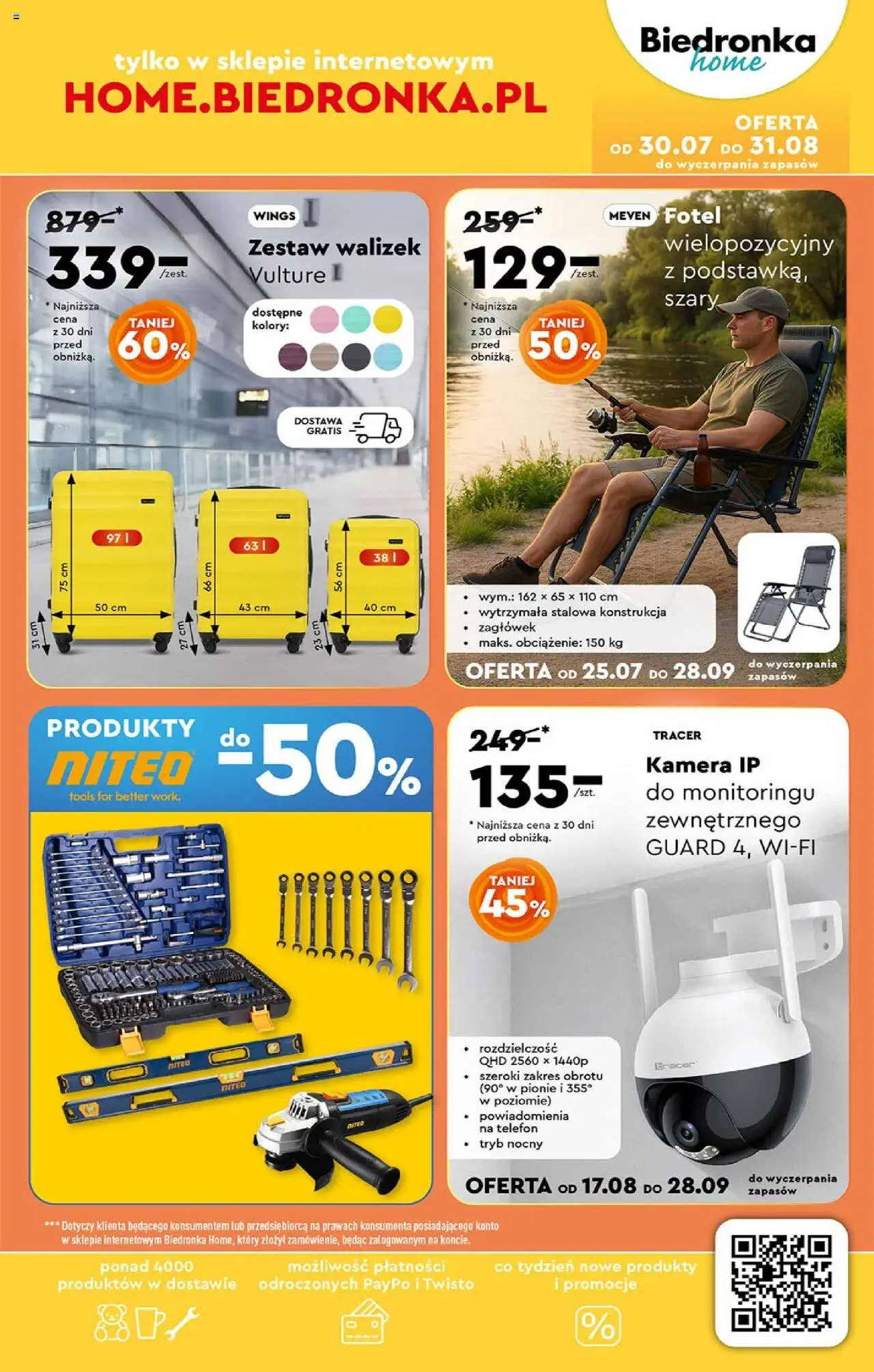 Biedronka gazetka - Hity i inspiracje od 18.08.2025 | Strona: 41 | Produkty: Telefon, Fotel