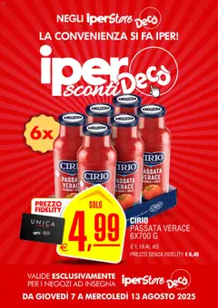 Anteprima del volantino Decò iperStore web catalogo valido a partire dal 07.08.2025