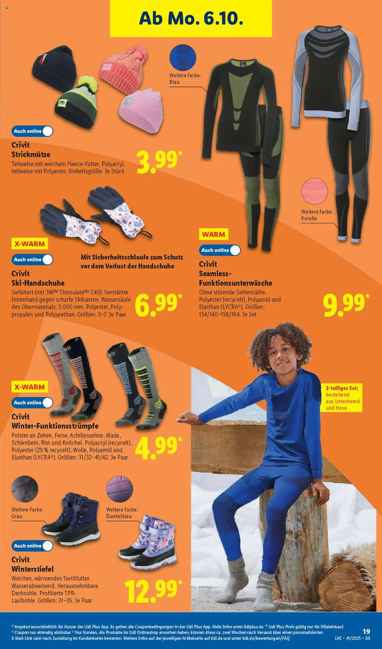 Lidl Prospekt Hilders – gültig ab 06.10.2025 | Seite: 31 | Produkte: Unterhemd, Hose, Handschuhe
