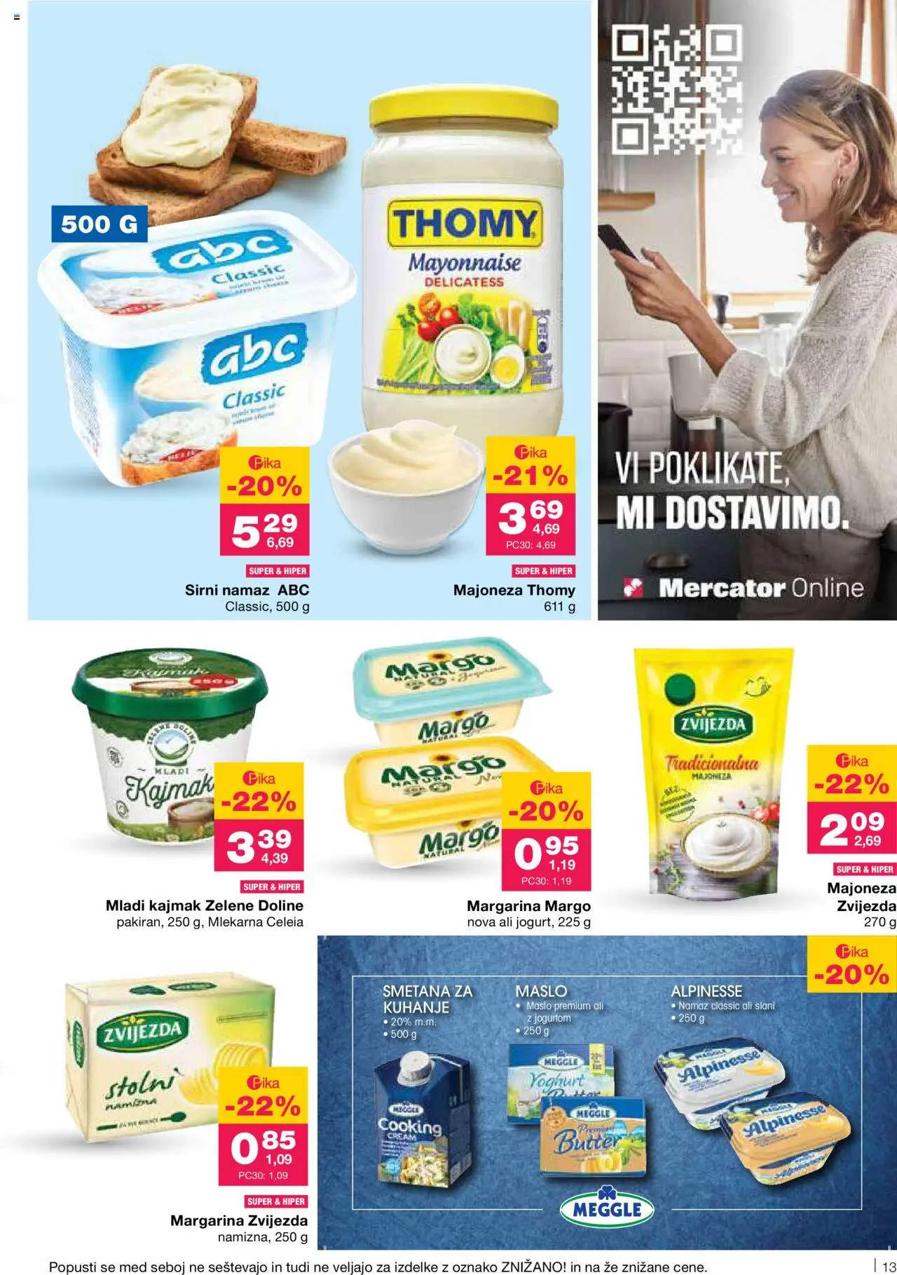 Mercator katalog │ velja od 12.06.2025 | Stran: 13 | Izdelki: Margarina, Namaz, Smetana, Majoneza