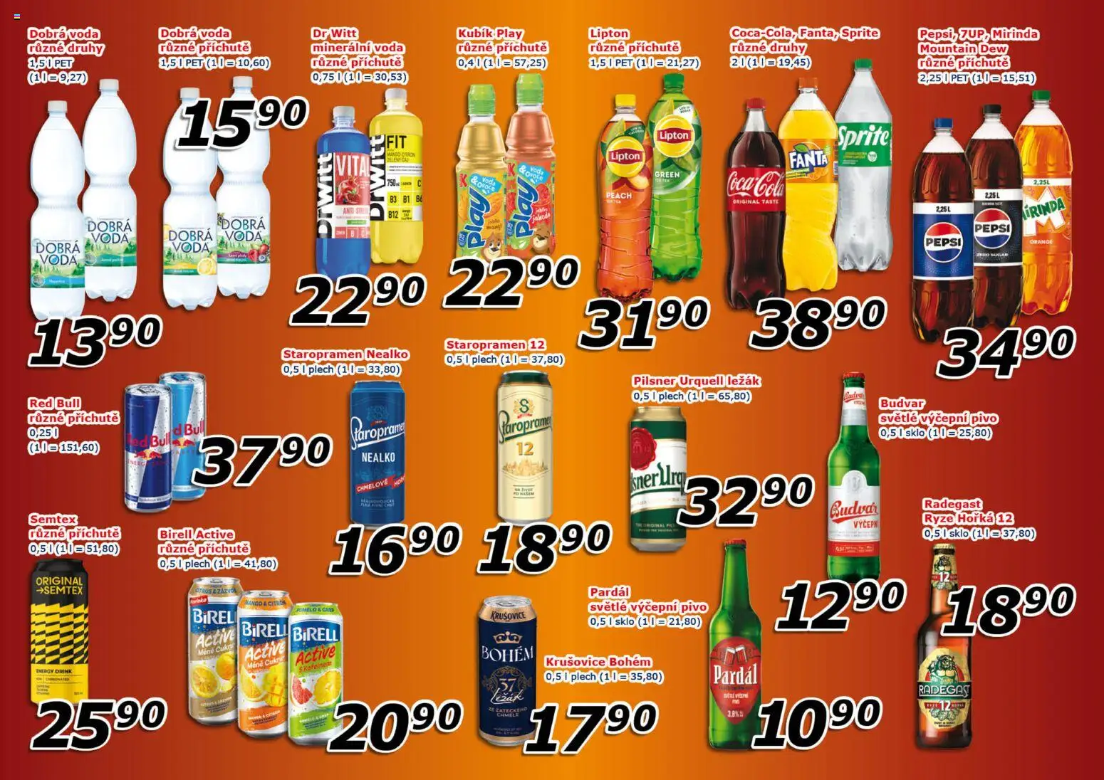 Eso market leták od 29.10.2025 | Strana: 7 | Produkty: Pilsner, Drwitt, Krušovice, Minerální voda