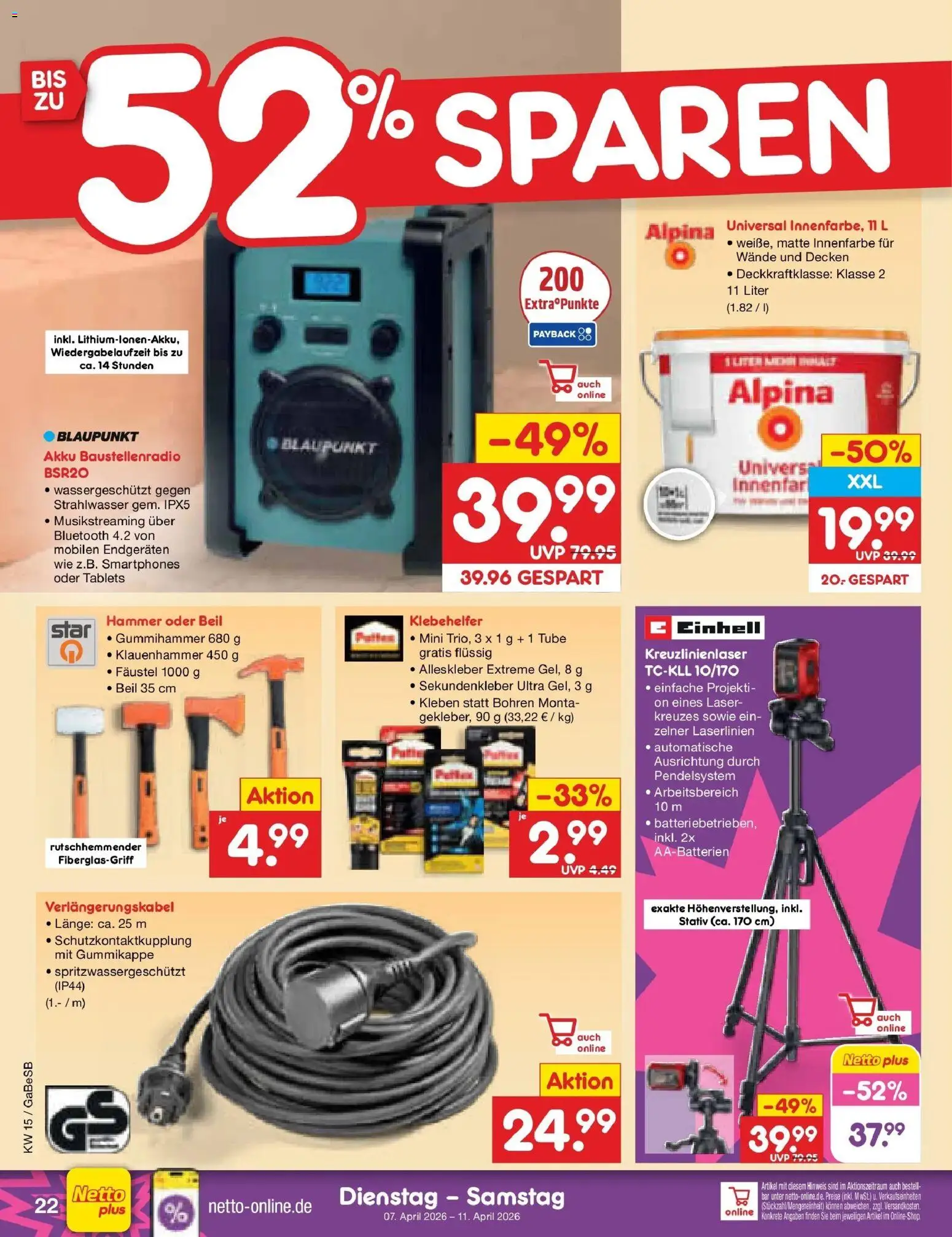 Netto Marken-Discount Prospekt Kremmen	 – gültig ab 05.04.2026 | Seite: 32 | Produkte: Smartphones, Stativ