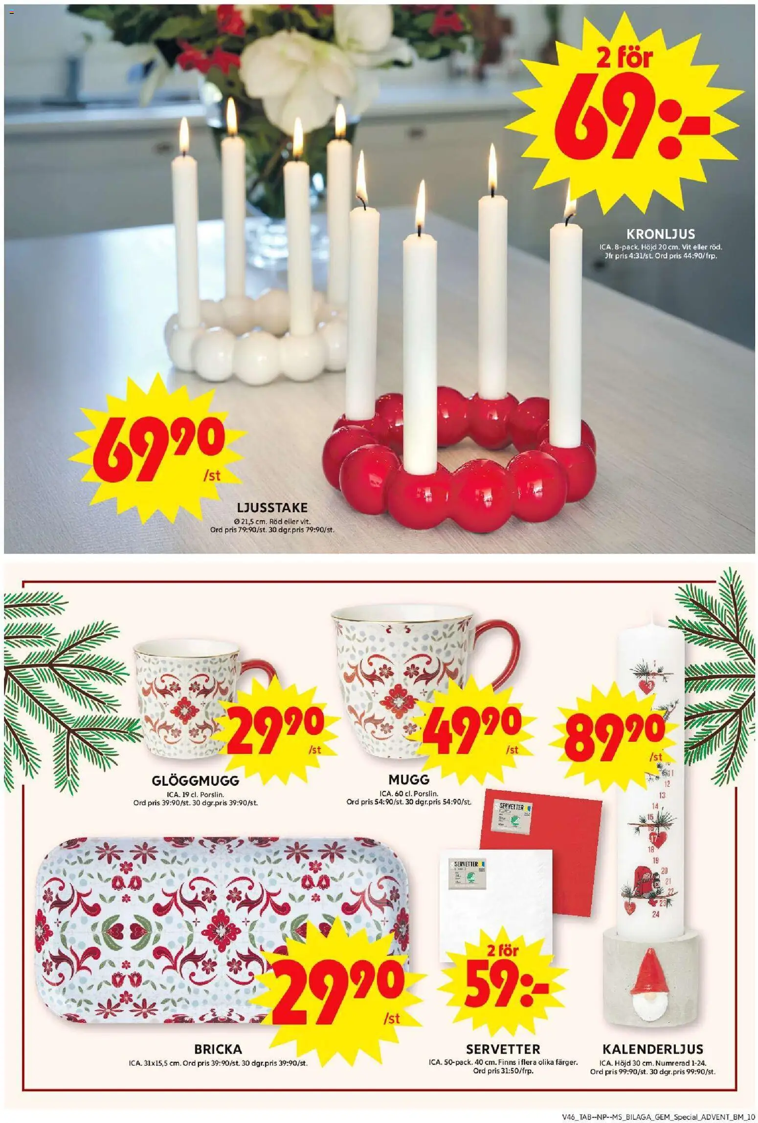 ICA Maxi reklamblad aktuell från 10.11.2025 | Sida: 20 | Produkter: Servetter