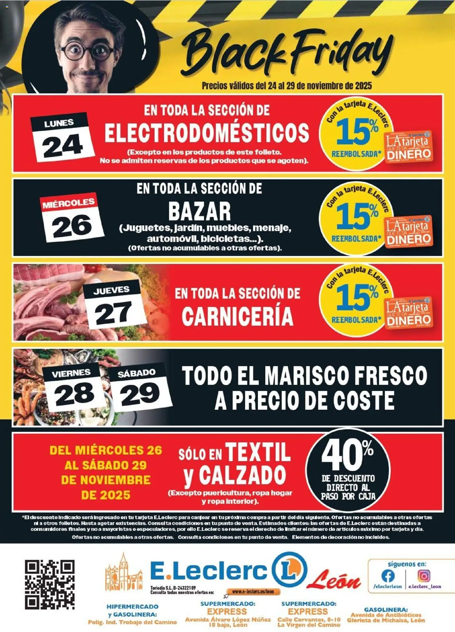 E.Leclerc - Black Friday │ válido desde el 24.11.2025 | Página: 8 | Productos: Té, Ropa, Caja