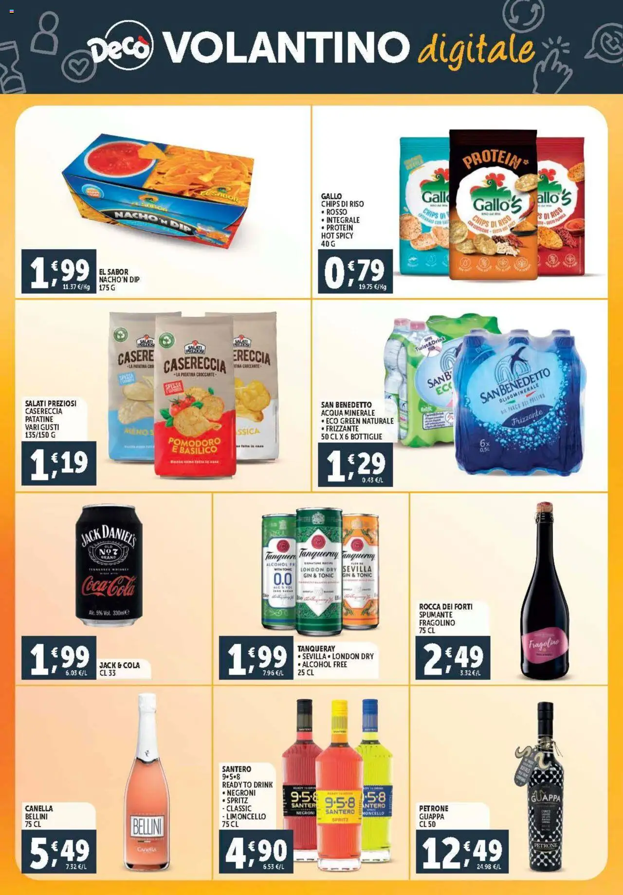 Volantino Decò del 08.08.2025 | Pagina: 26 | Prodotti: Gin, Basilico, Spumante, Limoncello