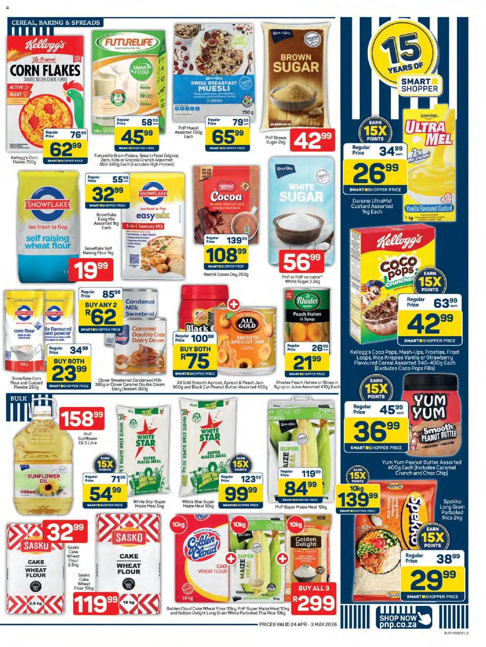 New Pick n Pay catalogue – valid from 24.04.2026 | Page: 9 | Products: Butter, Pizza, Powder, Syrup