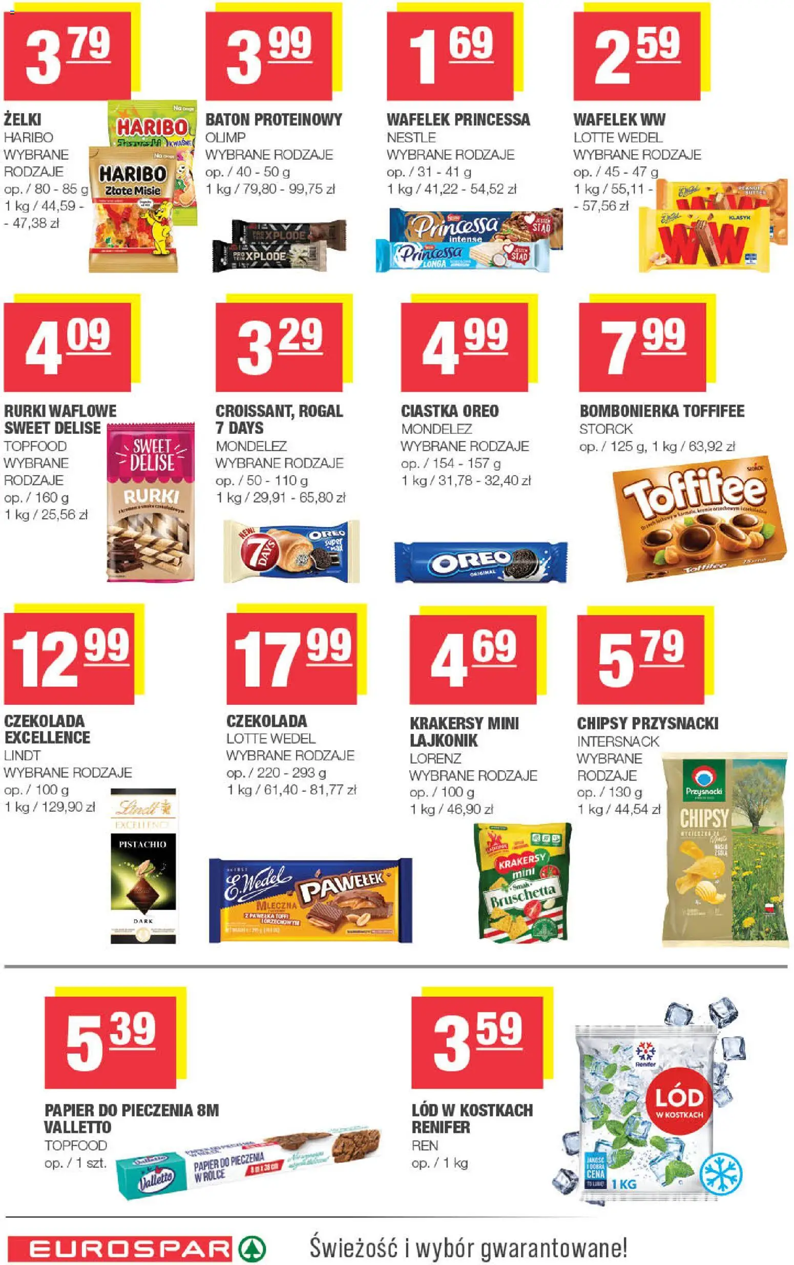 Spar gazetka - Eurospar od 22.04.2026 | Strona: 14 | Produkty: Chipsy, Ciastka Oreo, Krakersy, Rurki waflowe