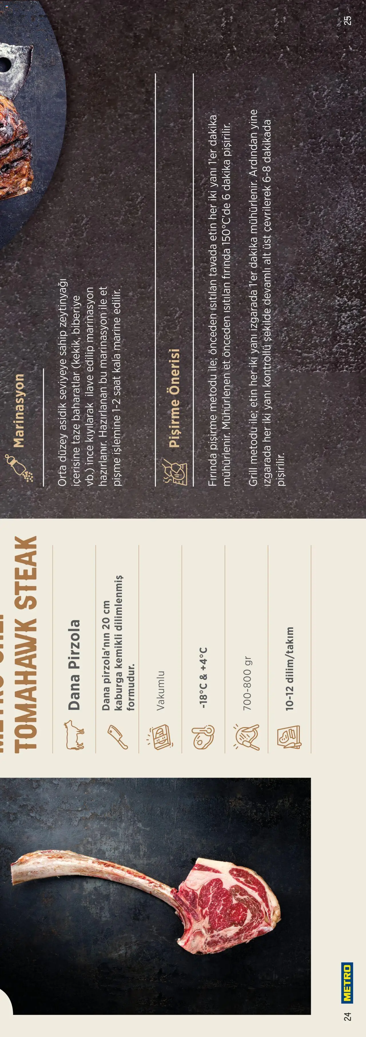 Metro Chef Steak Serisi - 03.03.2025 tarihinden itibaren geçerlidir | Sayfa: 25 | Ürünler: Pirzola, Saat
