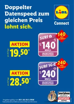 Lidl Surf Action - Lidl Connect ab 29.01.2026 gültig
