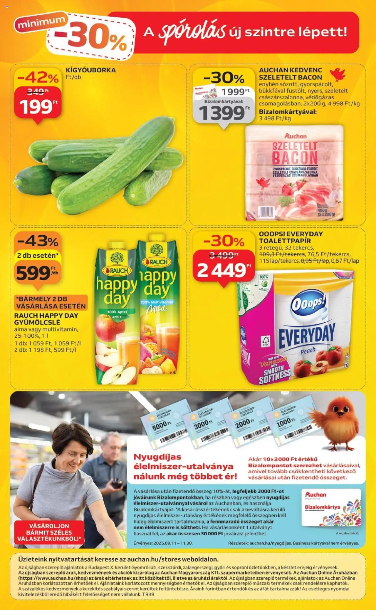 Auchan akciós ujság - amely érvényes a következő dátumtól: 25.09.2025 | Oldal: 12 | Termékek: Gyümölcslé, Kosár, Alma, Multivitamin