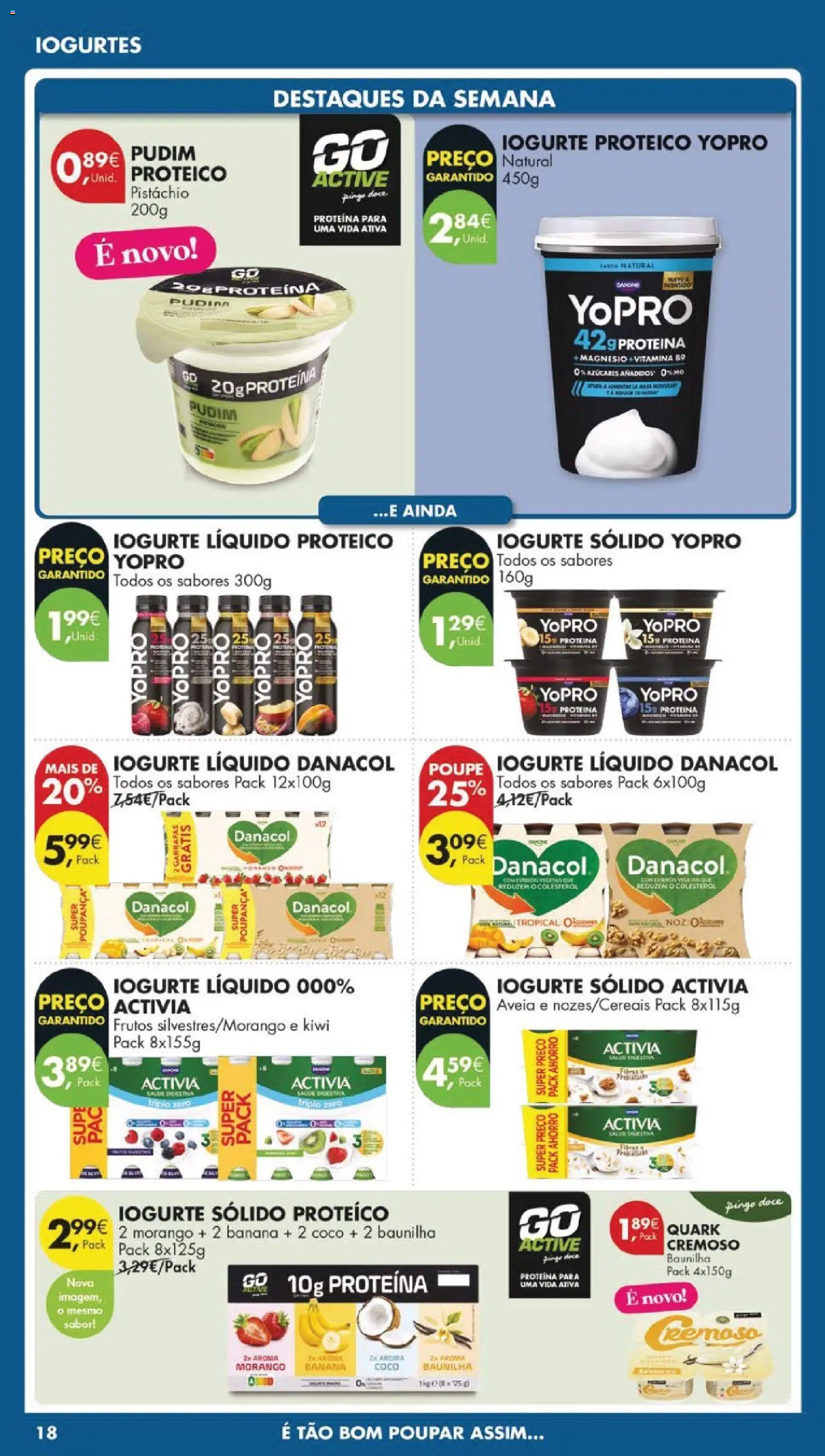 Pingo Doce folheto │ válido de 14.04.2026 | Página: 20 | Produtos: Aveia, Banana, Pudim, Proteina
