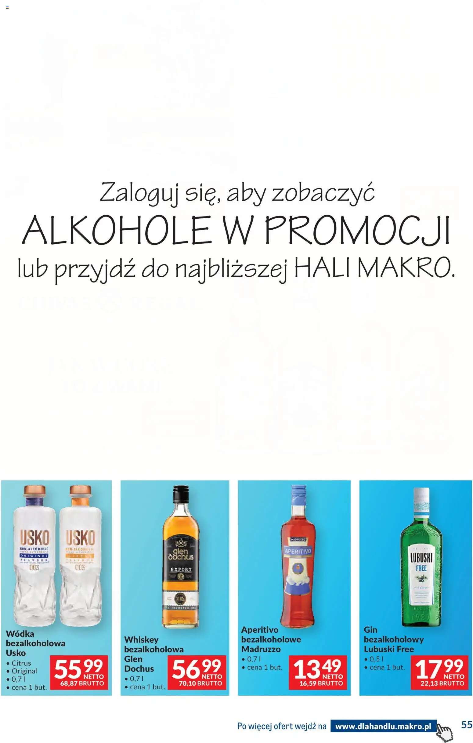 Makro Gazetka - Dystrybucja do sklepów od 25.11.2025 | Strona: 55 | Produkty: Wódka