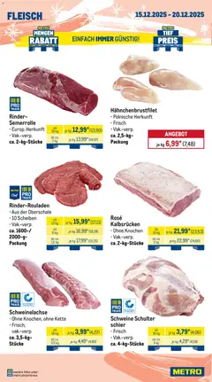 Metro Wochen-Angebote Gastro ab 15.12.2025 gültig | Seite: 4 | Produkte: Rinderrouladen, Fleisch