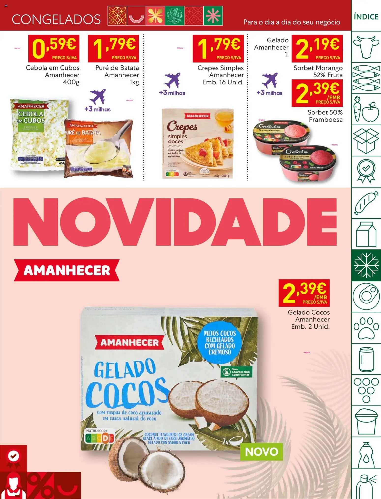 Recheio folheto │ válido de 11.11.2025 | Página: 17 | Produtos: Batata, Cebola, Gelado, Doces