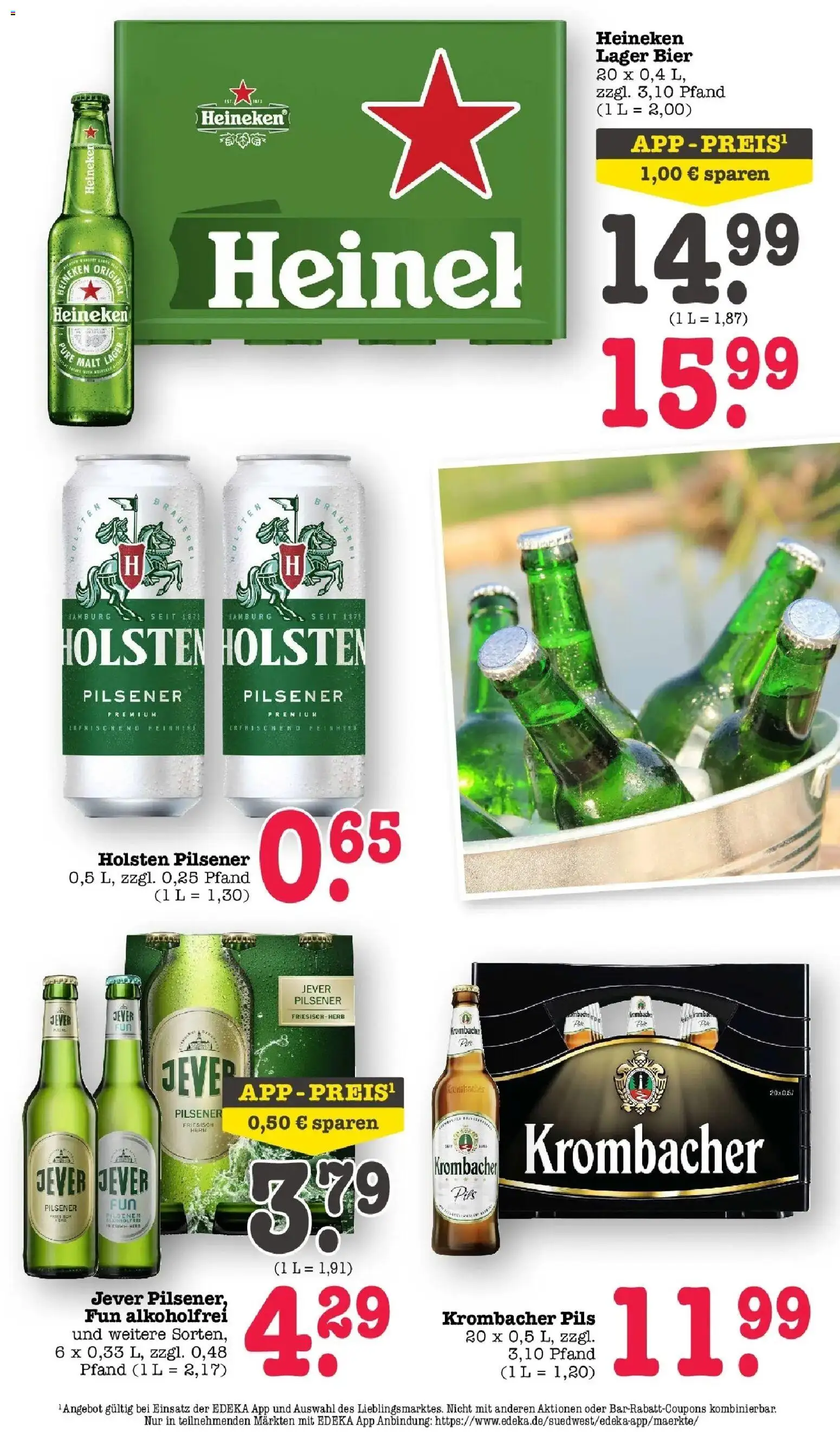 E center Prospekt Mainz-Weisenau	 – gültig ab 12.04.2026 | Seite: 44 | Produkte: Bier, Pils, Holsten, Jever