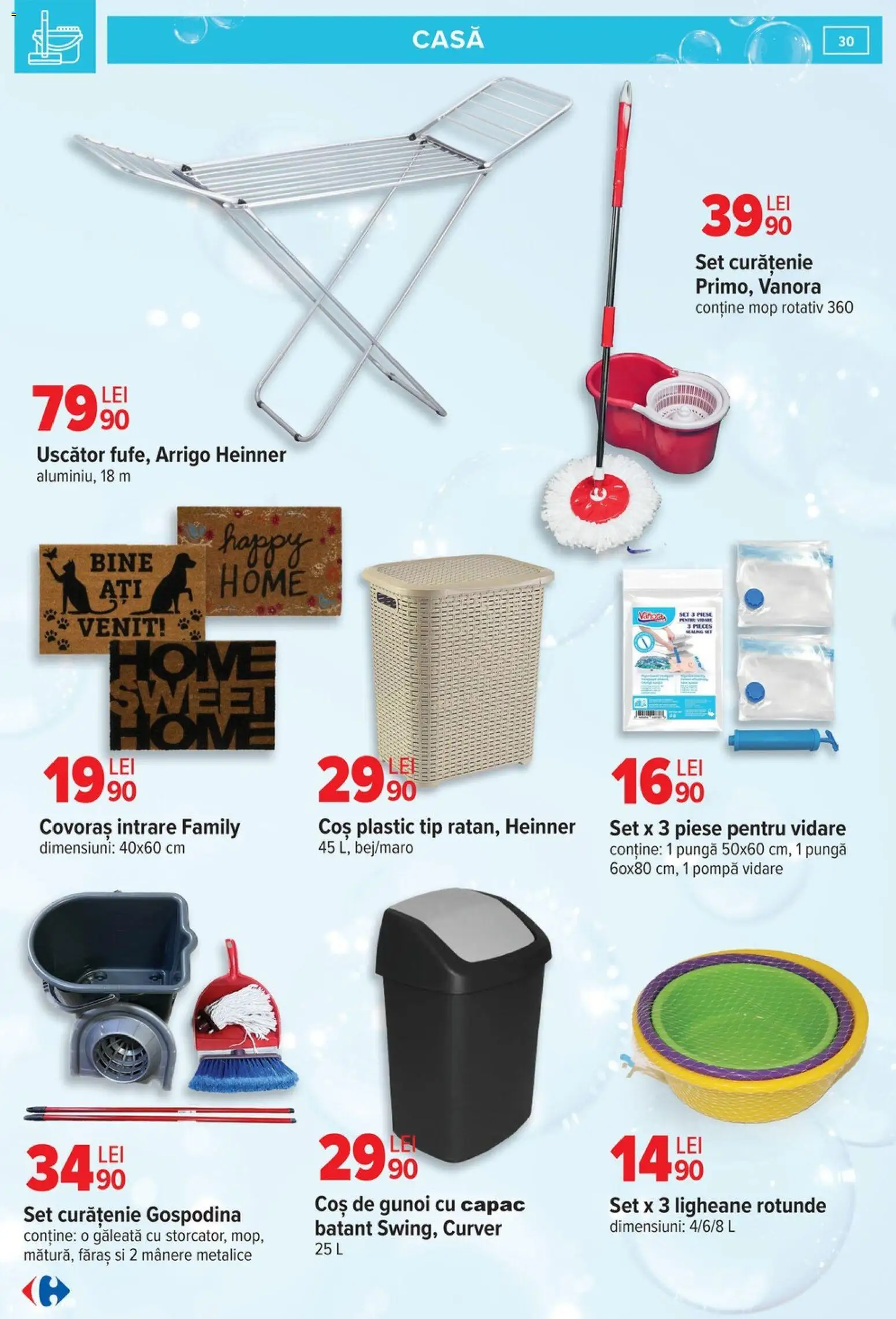 Noul catalog Carrefour – valabil de la 09.03.2026 | Pagină: 30 | Produse: Pungă, Uscător, Coș, Bisiklet Aparatları