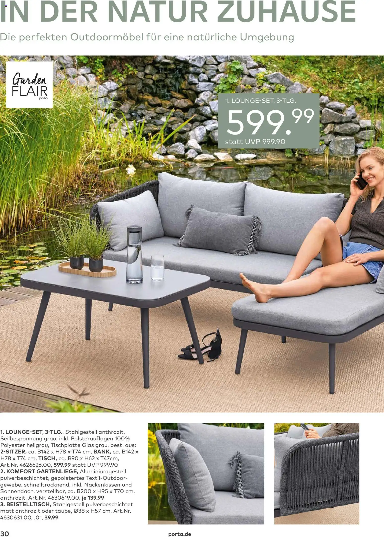 Porta! Gartenmöbel Katalog – gültig ab 01.03.2026 | Seite: 30
