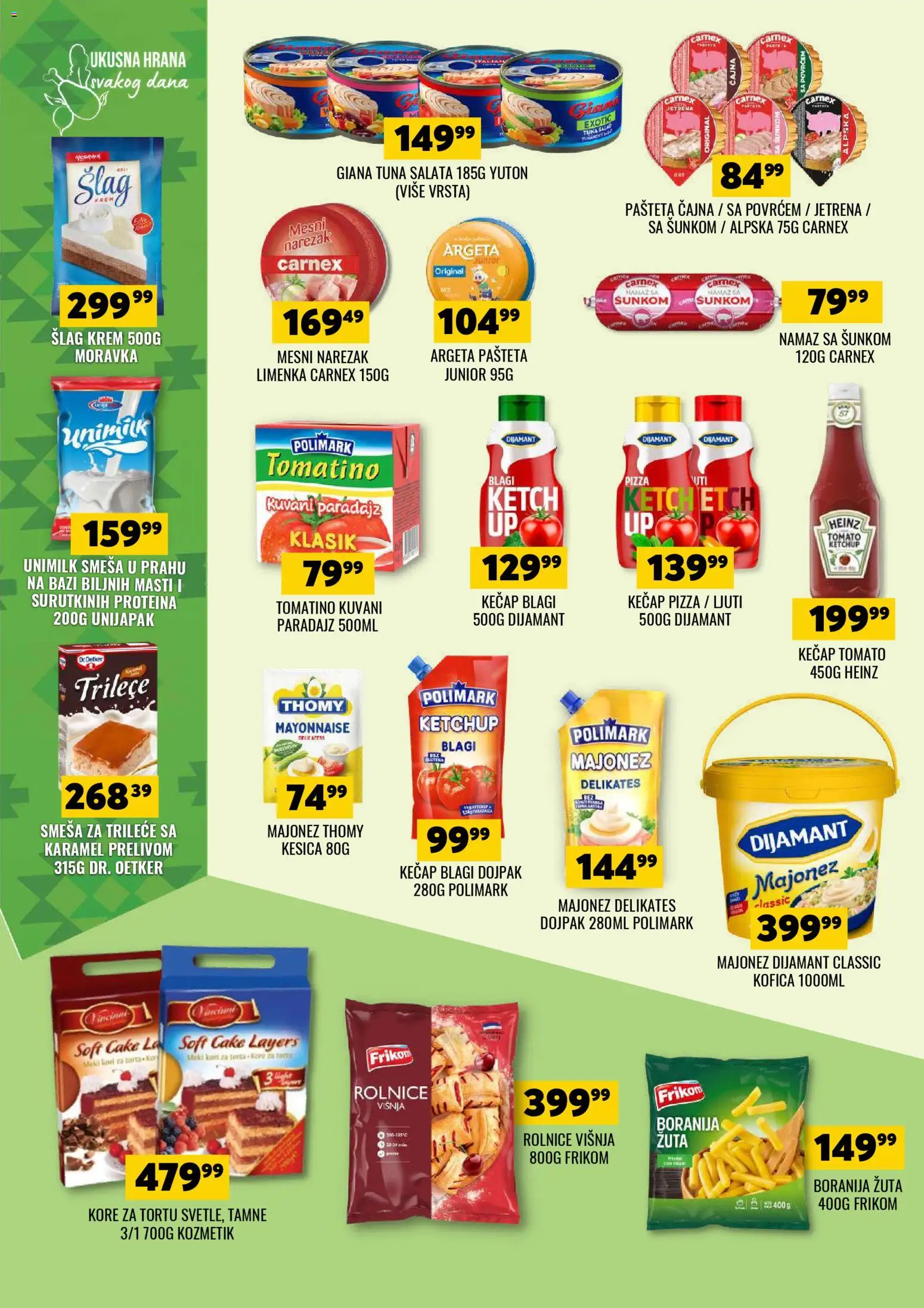 Tekijanka katalog - važi od 08.04.2026 | Strana: 6 | Proizvode: Šlag, Narezak, Paradajz, Pašteta