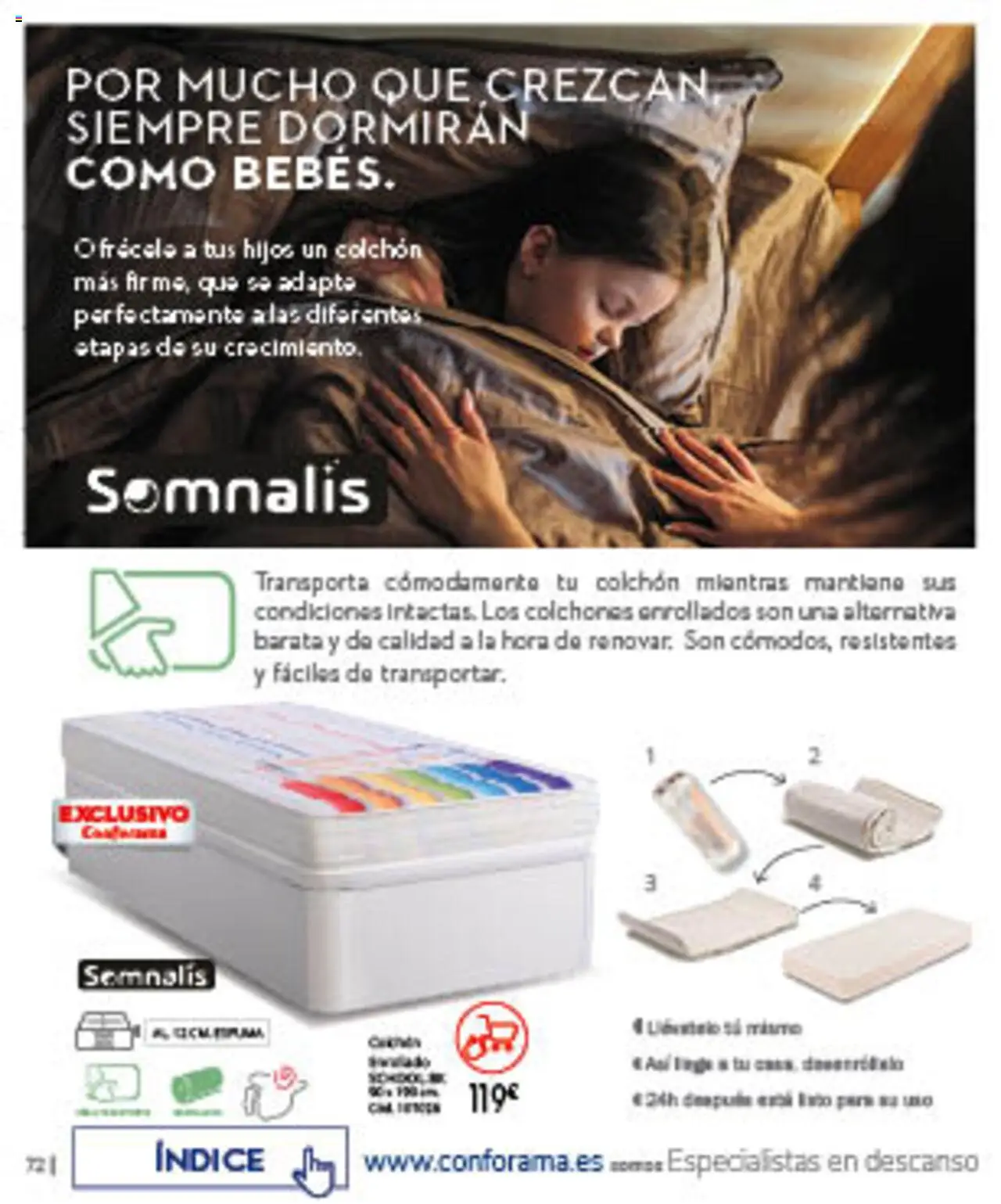 Conforama folleto │ válido desde el 07.08.2025 | Página: 72 | Productos: Colchon