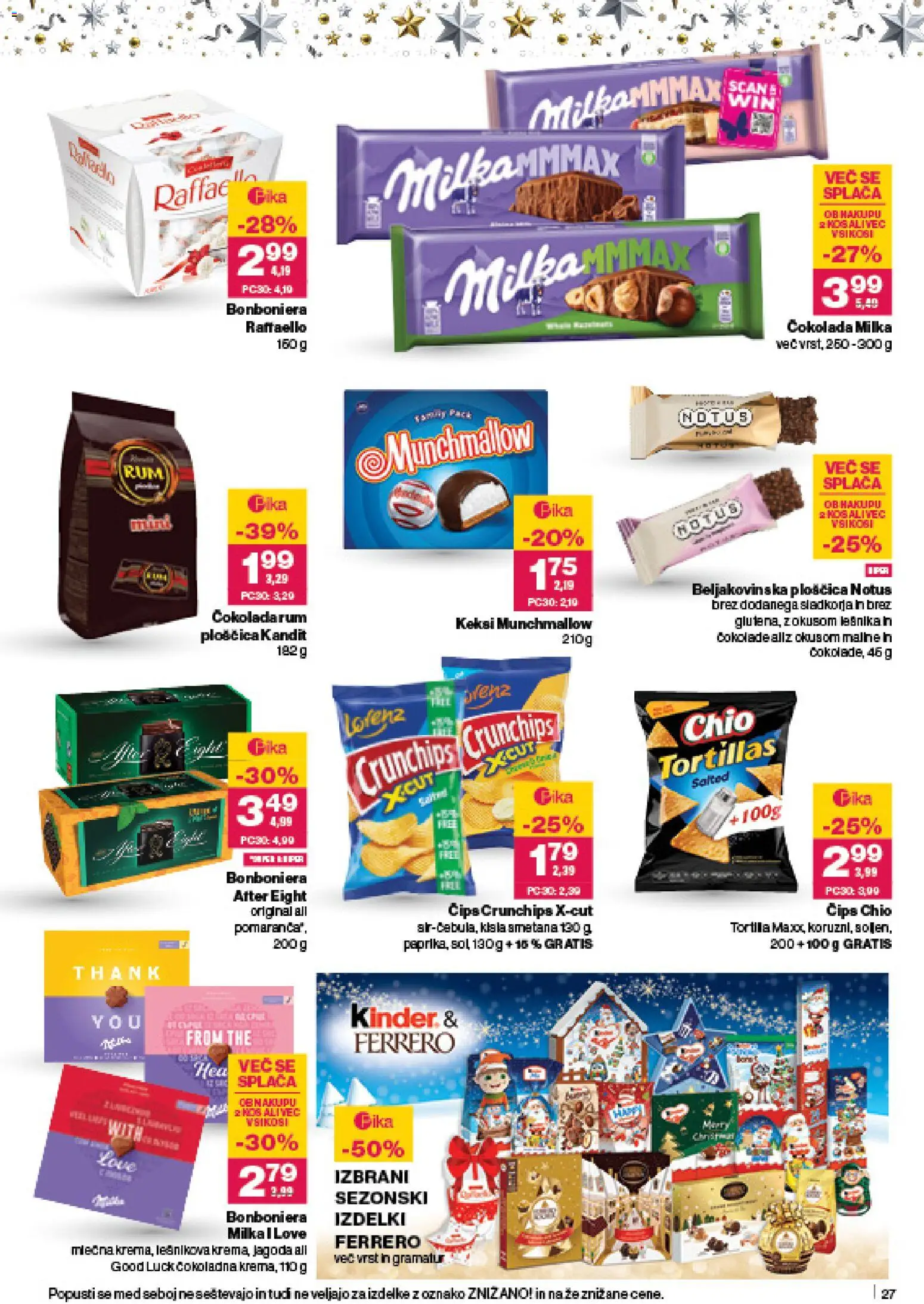 Novi Mercator katalog ponudbe – veljaven od 18.12.2025 | Stran: 27 | Izdelki: Keksi, Kisla smetana, Cips, Smetana