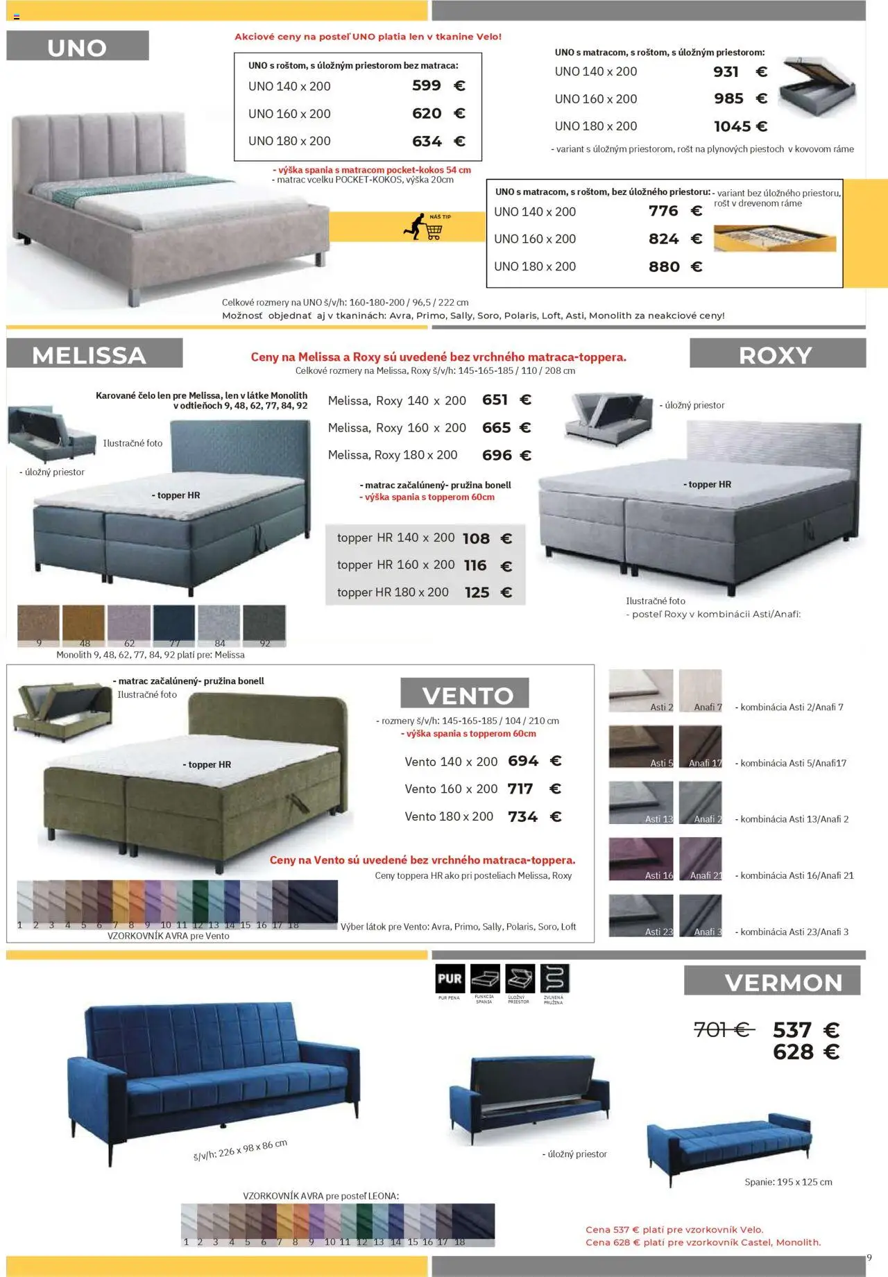 Nové Elpo nábytok akcie – leták je platný od 06.10.2025 | Strana: 6 | Produkty: Matrac, Posteľ, Rošt
