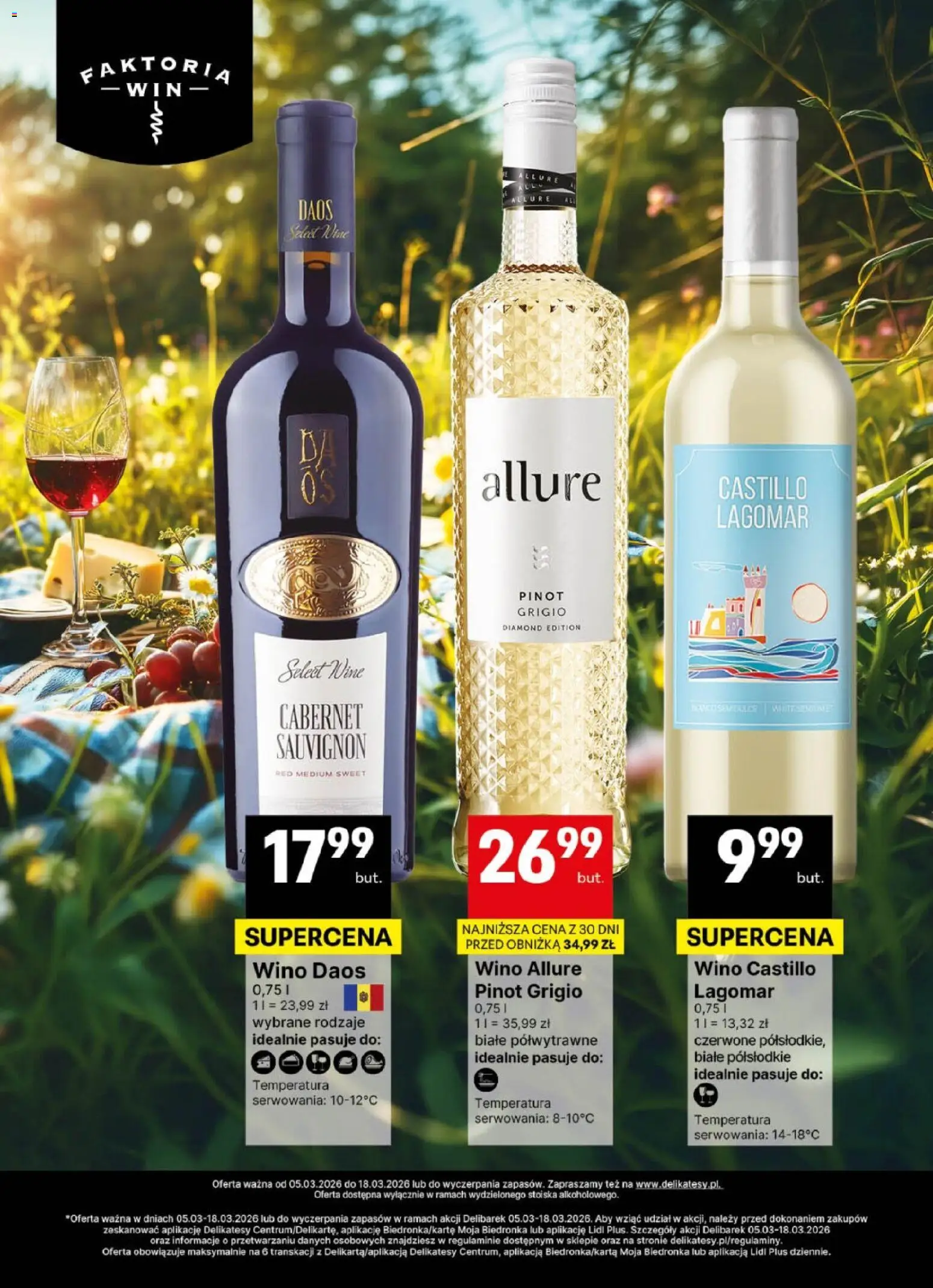 Delikatesy Centrum gazetka - DeliBarek od 05.03.2026 | Strona: 4 | Produkty: Delikatesy, Wino