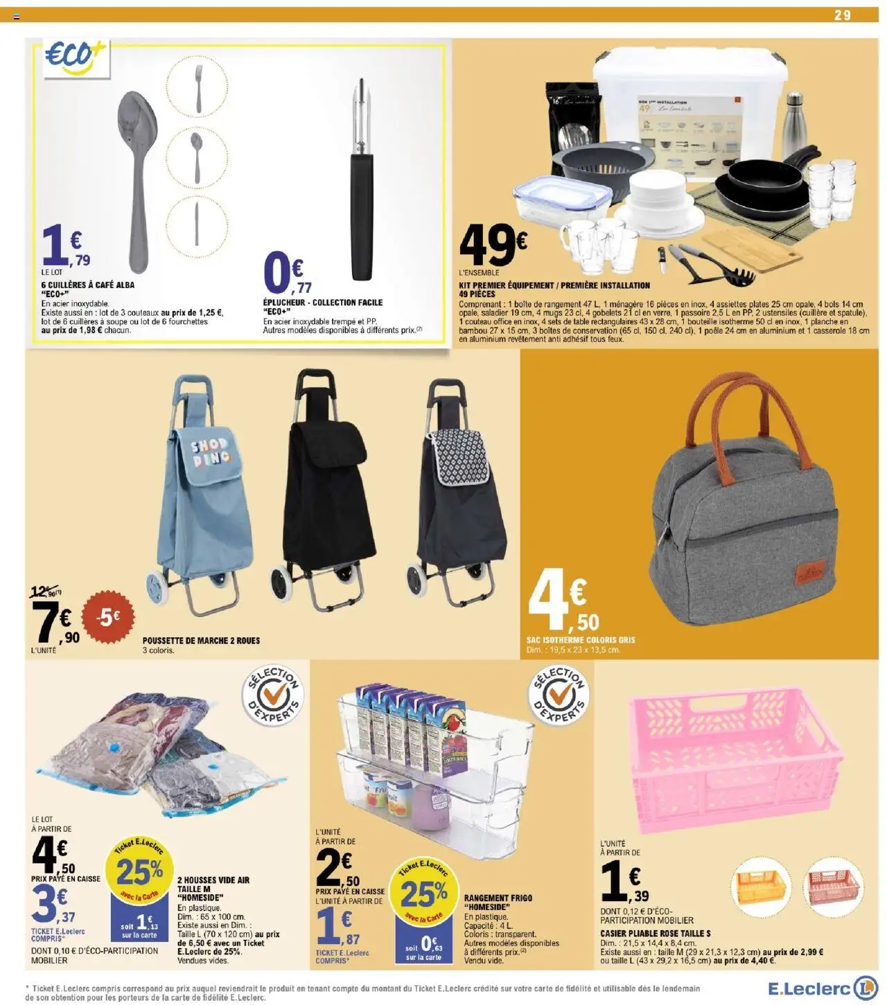 | Page: 29 | Produits: Mugs, Passoire, Frigo, Boîte de rangement