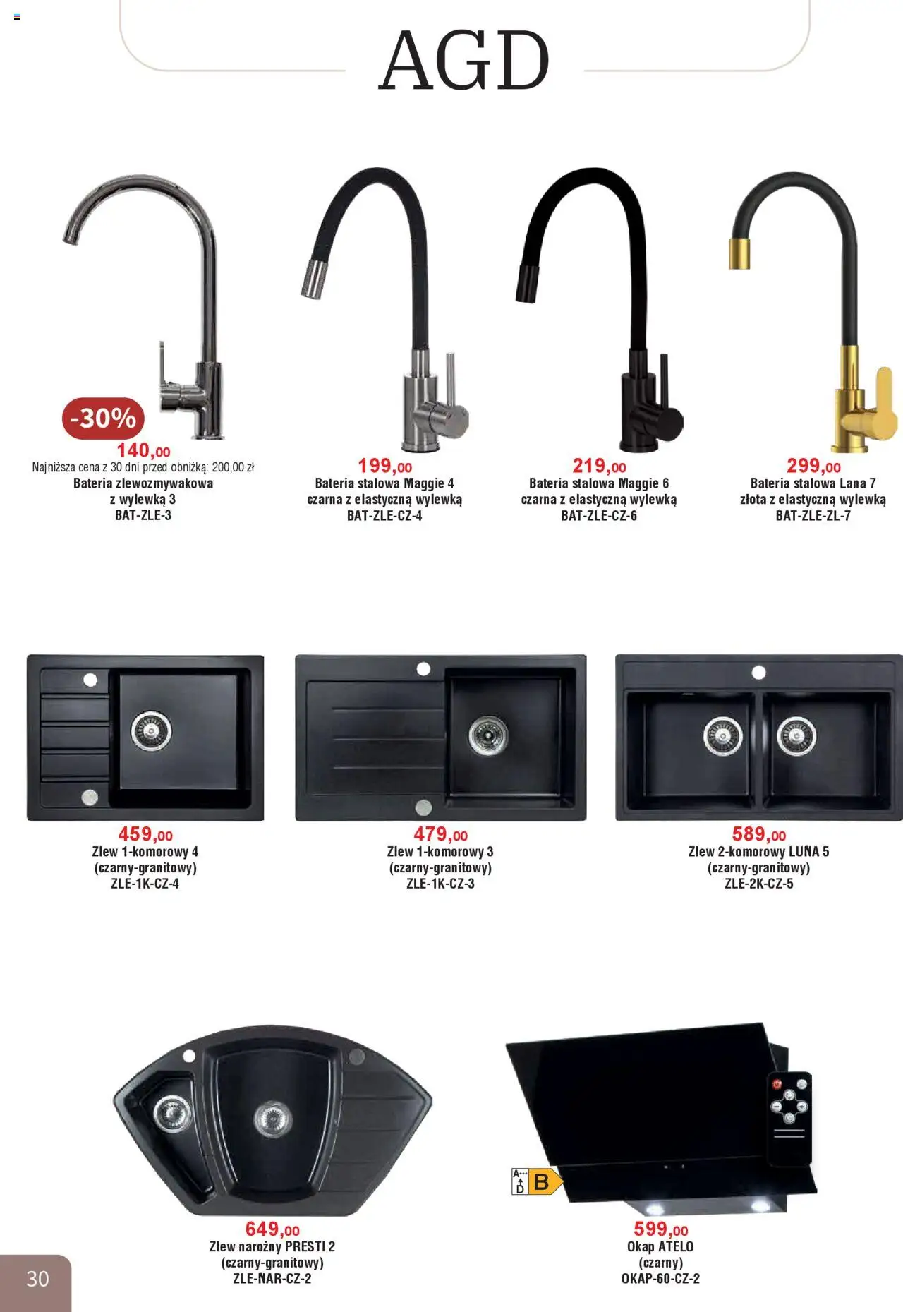Bodzio Katalog od 01.10.2025 | Strona: 30 | Produkty: Bateria, Okap