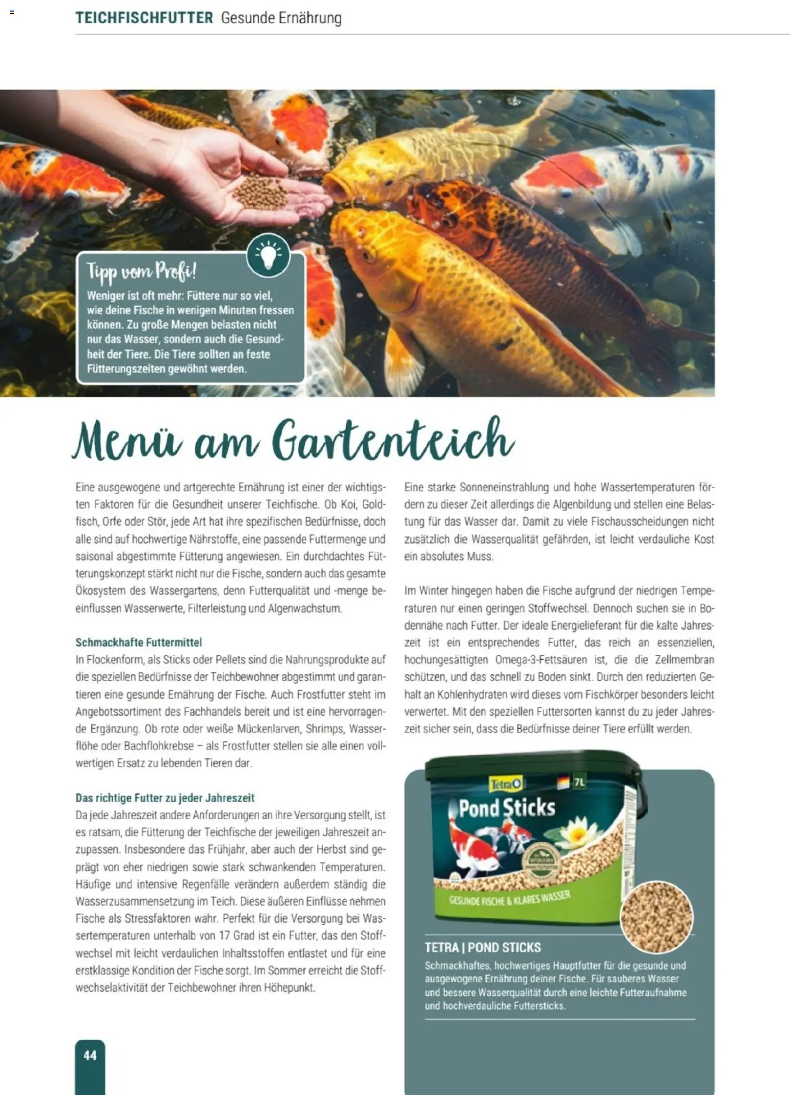 zookauf Themenkatalog Teich – gültig ab 23.03.2026 | Seite: 44 | Produkte: Wasser