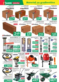 Novi Jager katalog ponudbe – veljaven od 17.09.2025 | Stran: 10 | Izdelki: Teza, Plasc, Beton, Samokolnica
