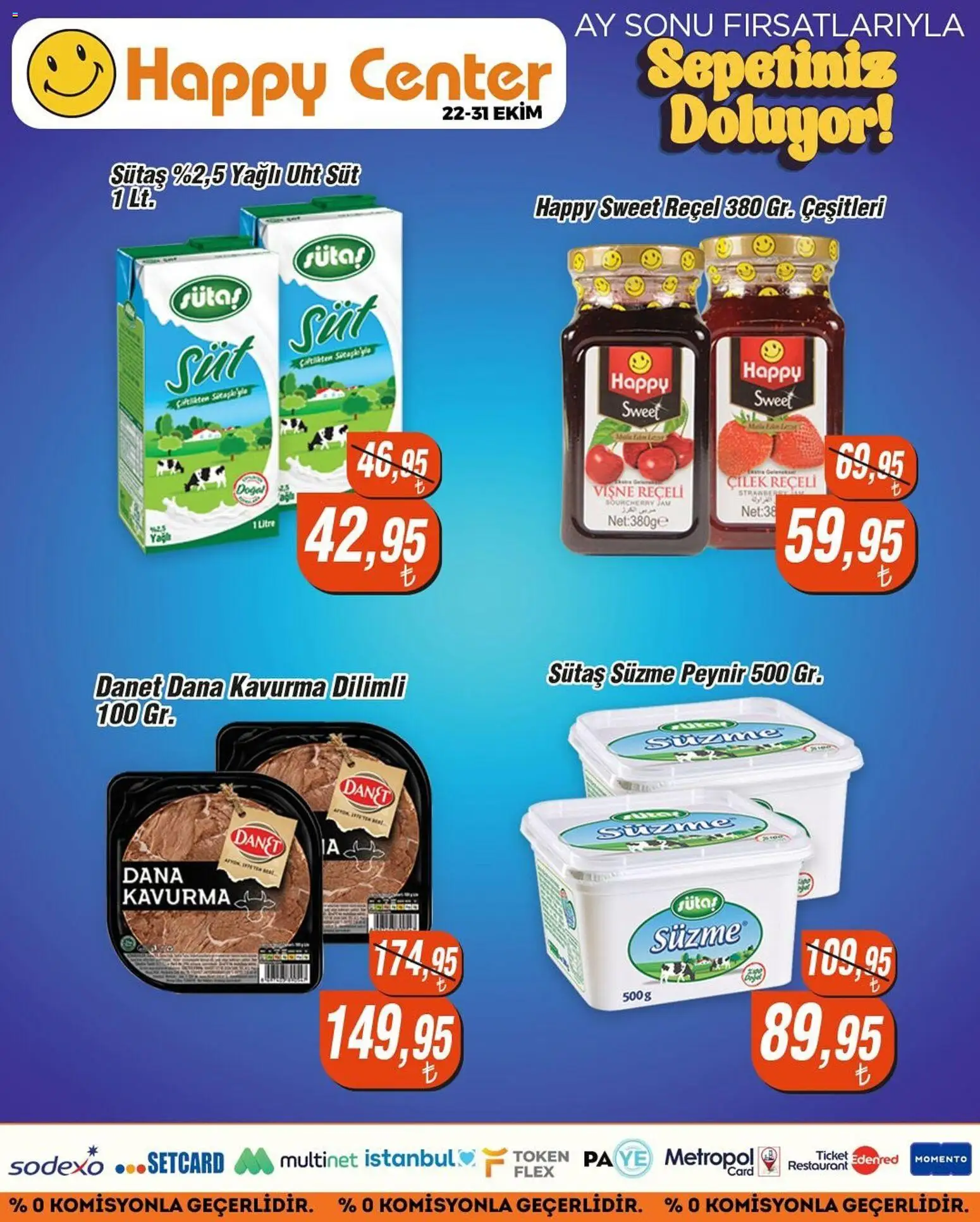 Happy Center Katalog - 22.10.2025 tarihinden itibaren geçerlidir | Sayfa: 5 | Ürünler: Süt, Peynir, Çilek, Vişne