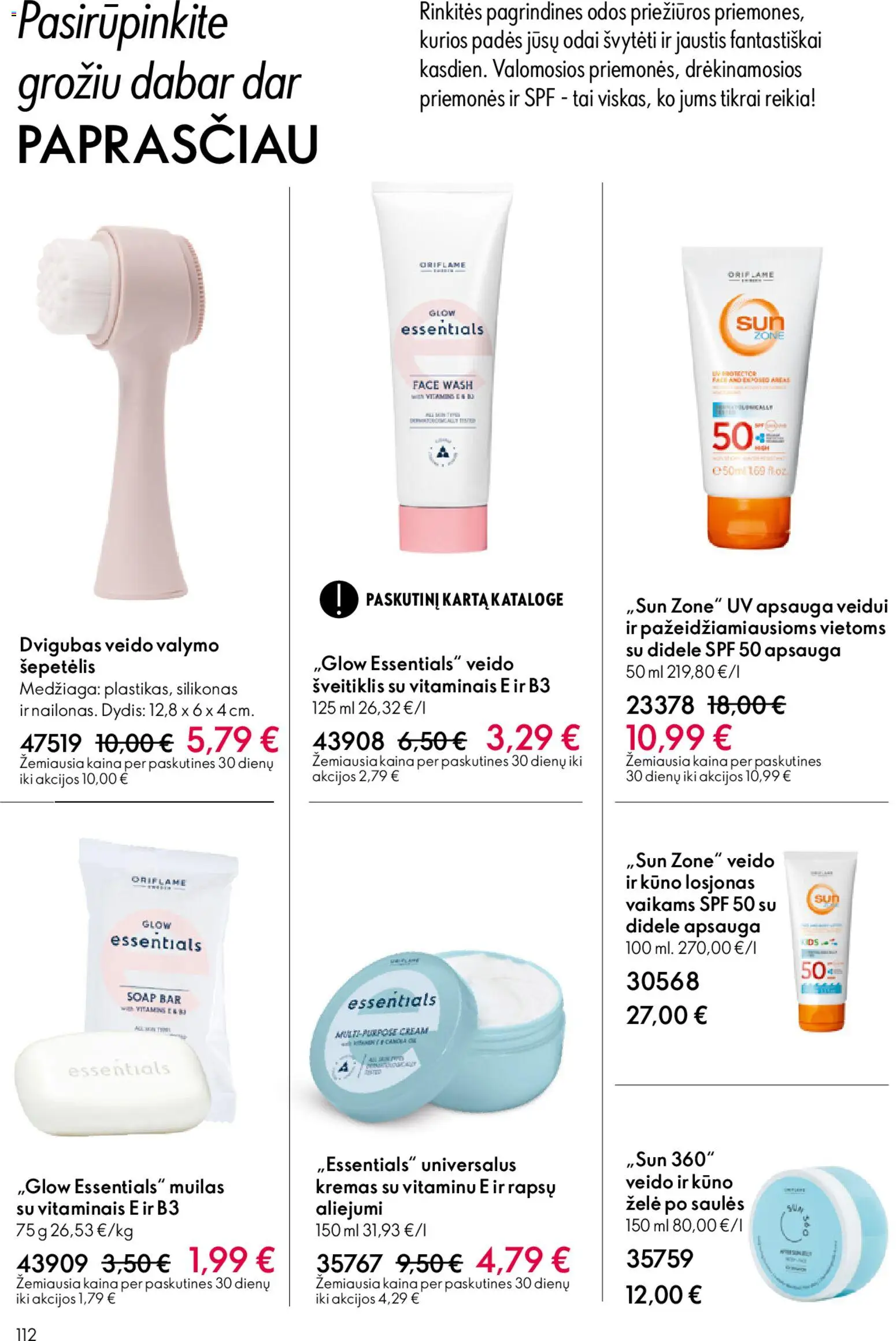 Oriflame akcijos nuo 18.02.2026 | Puslapis: 112 | Prekių: Šepetėlis, Kremas, Šveitiklis, Muilas