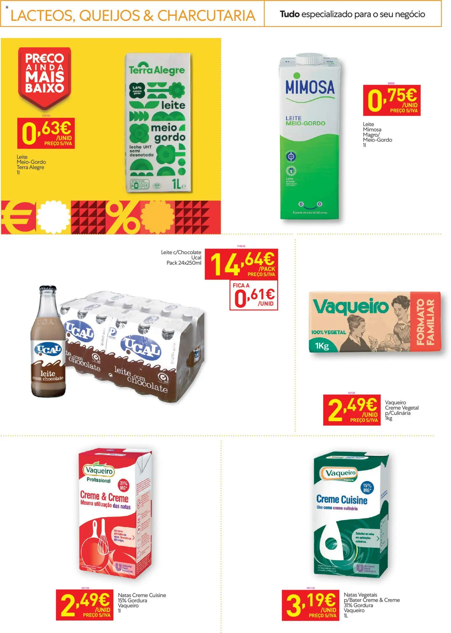 Recheio folheto │ válido de 06.01.2026 | Página: 8 | Produtos: Leite, Chocolate, Creme, Natas